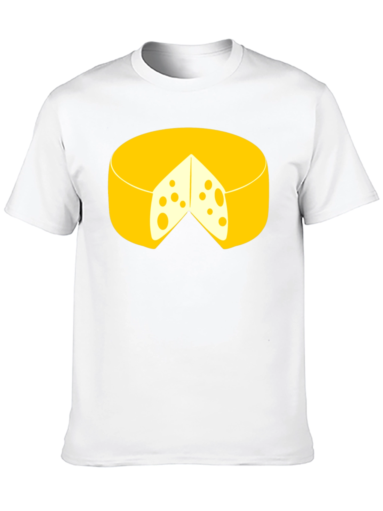 Funny Cheese Graphic Black T-Shirt