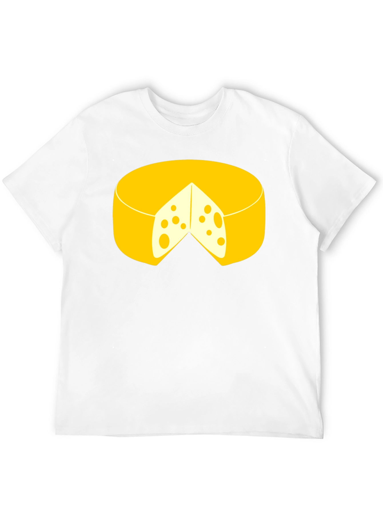 Funny Cheese Graphic Black T-Shirt