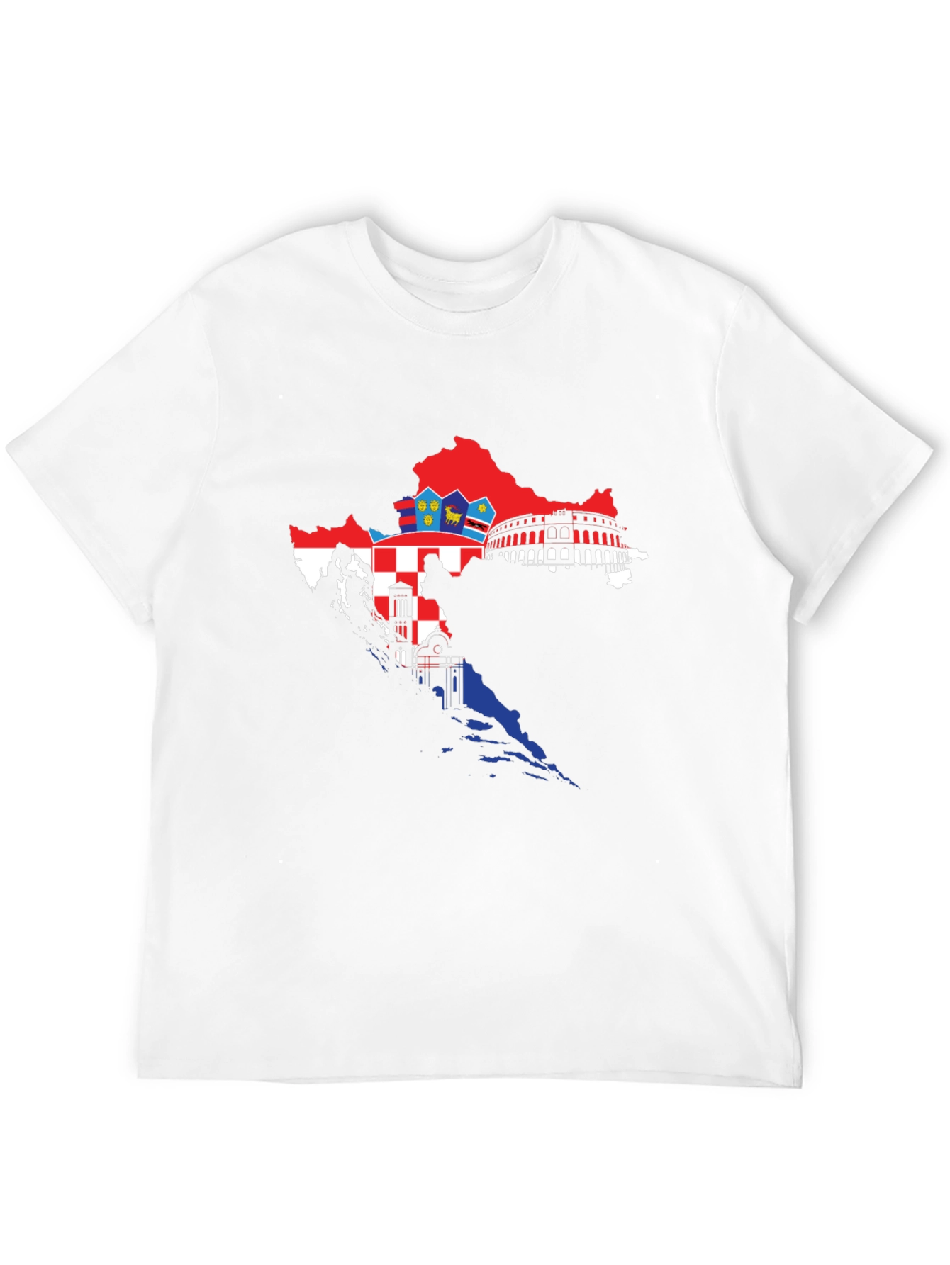 Croatia Map Flag T-Shirt