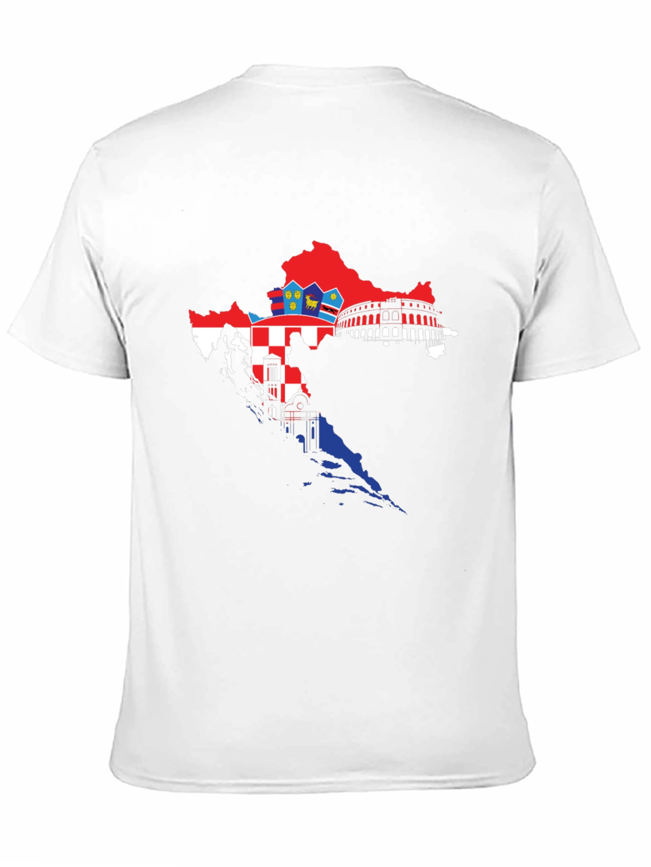 Croatia Map Flag T-Shirt
