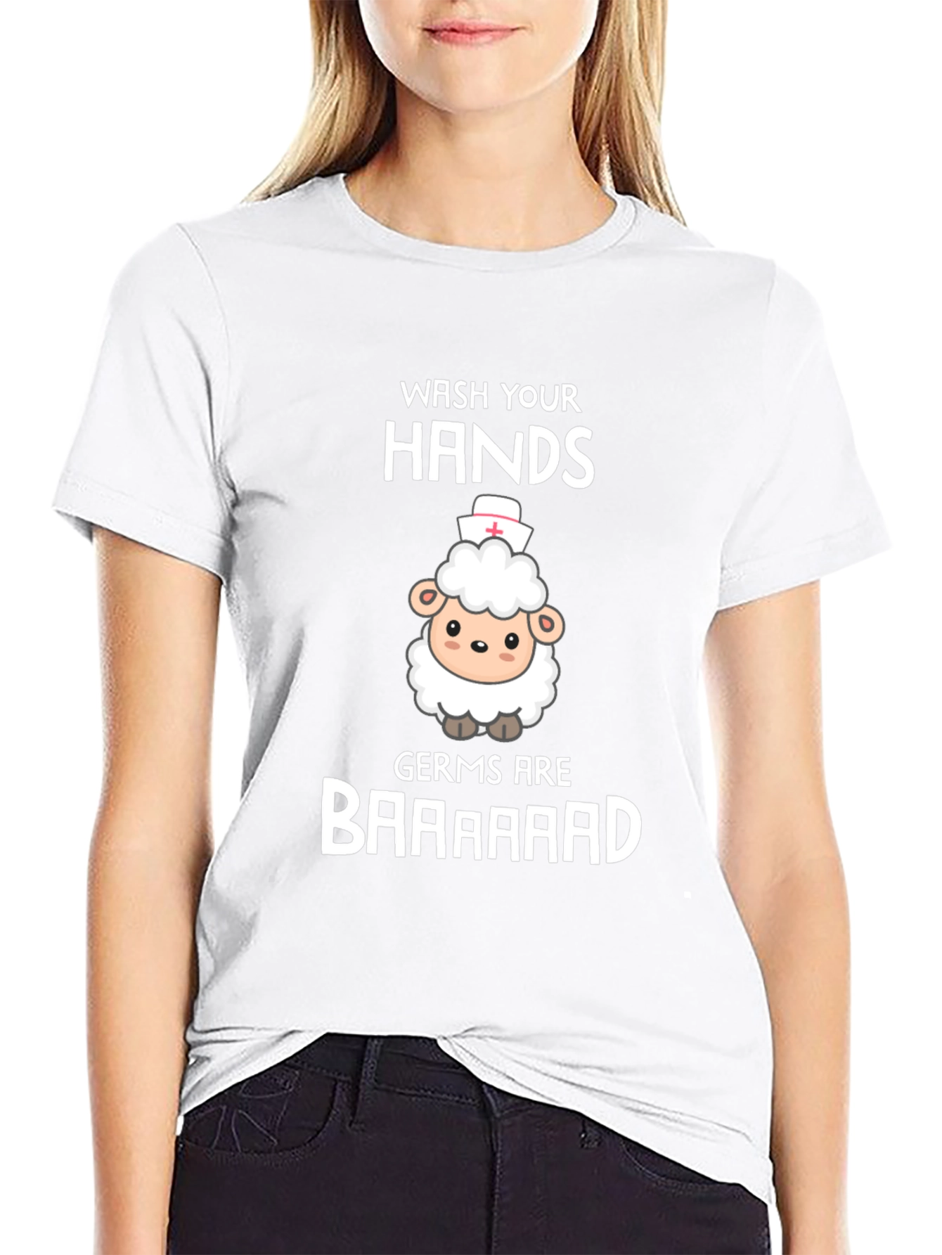 Wash Your Hands Sheep Nurse T-Shirt