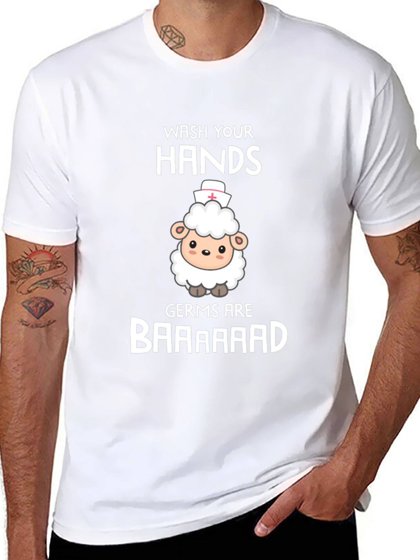 Wash Your Hands Sheep Nurse T-Shirt