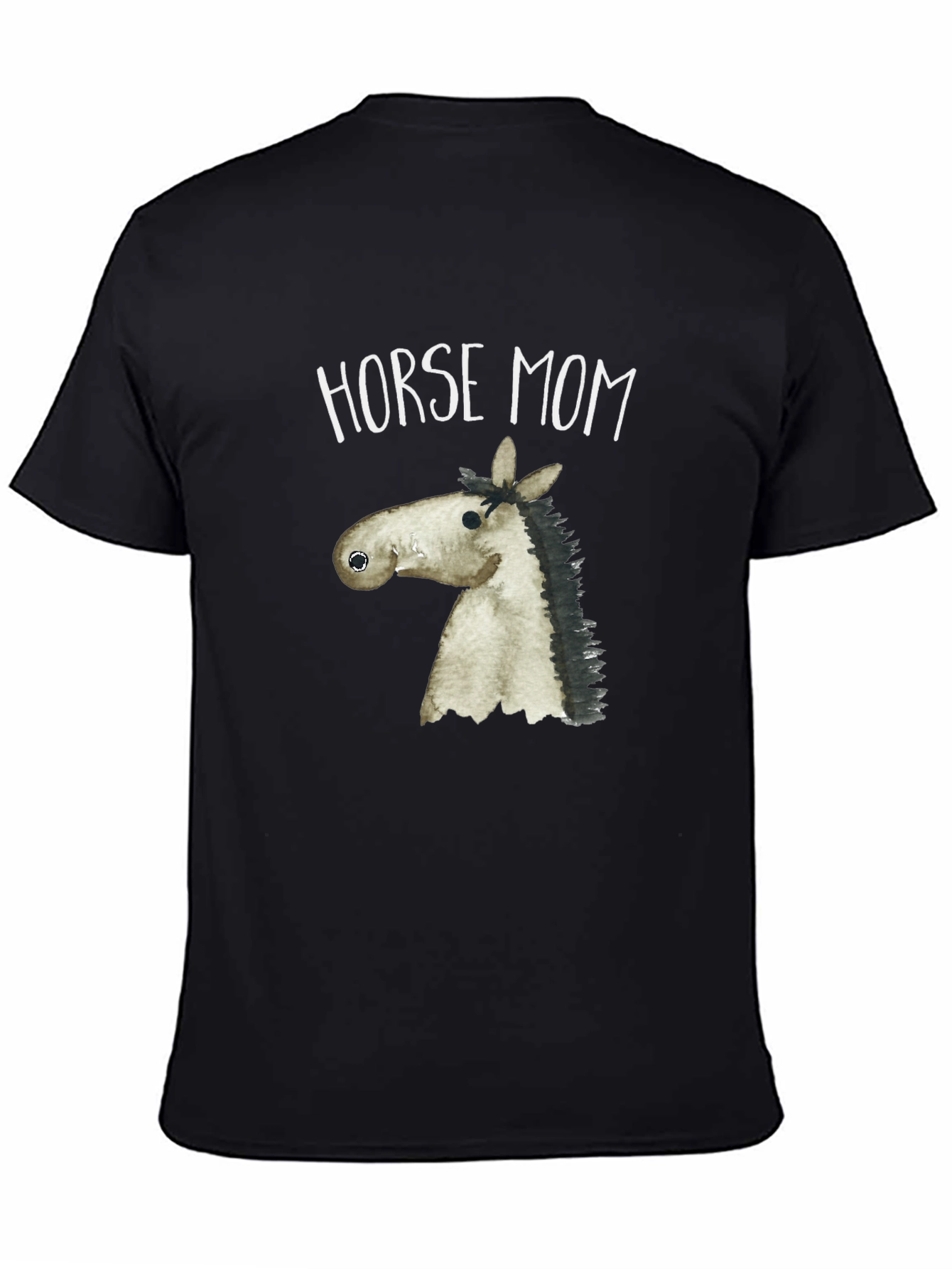 Horse Mom Graphic Tee - Unisex Black T-Shirt