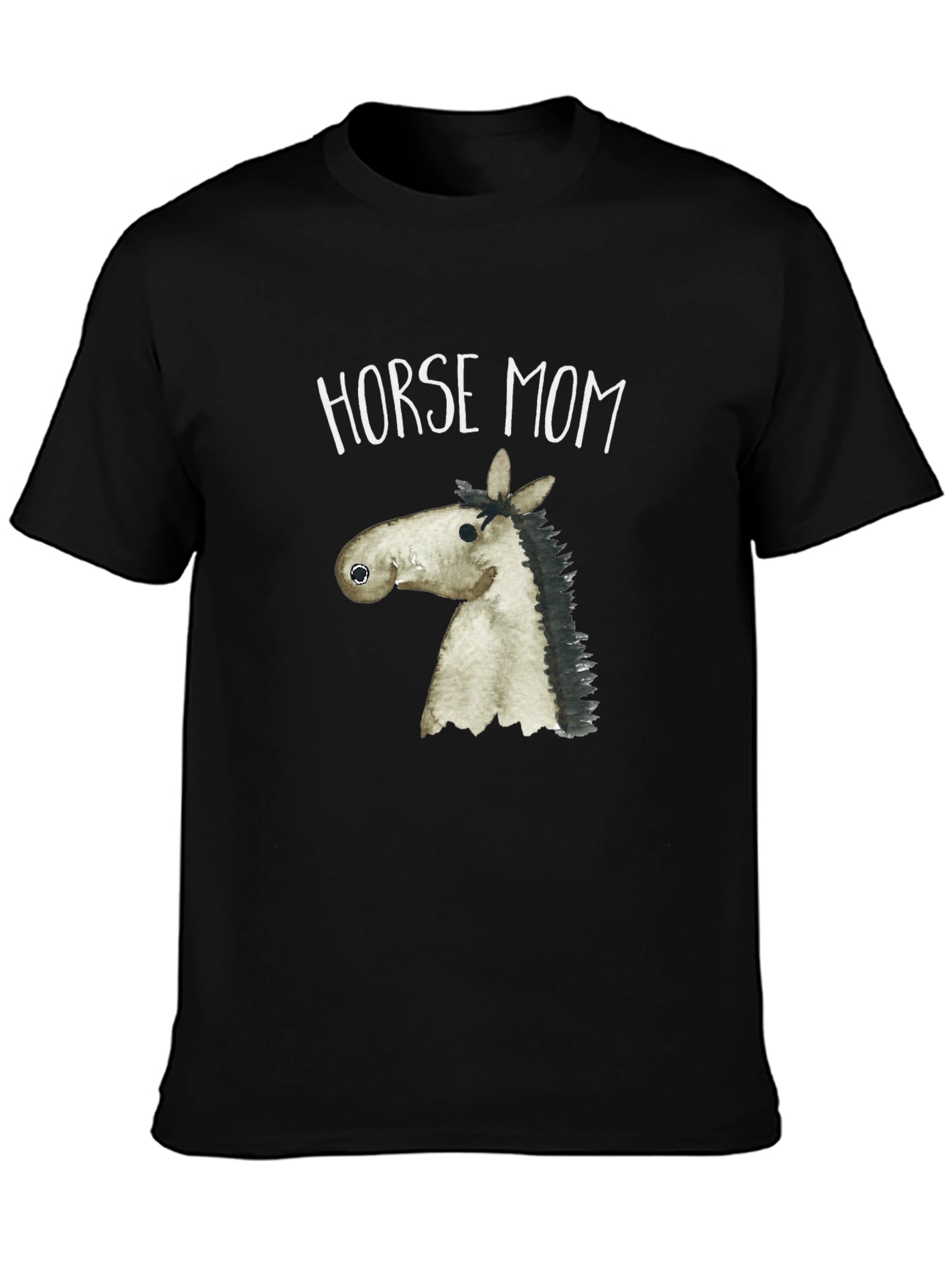 Horse Mom Graphic Tee - Unisex Black T-Shirt