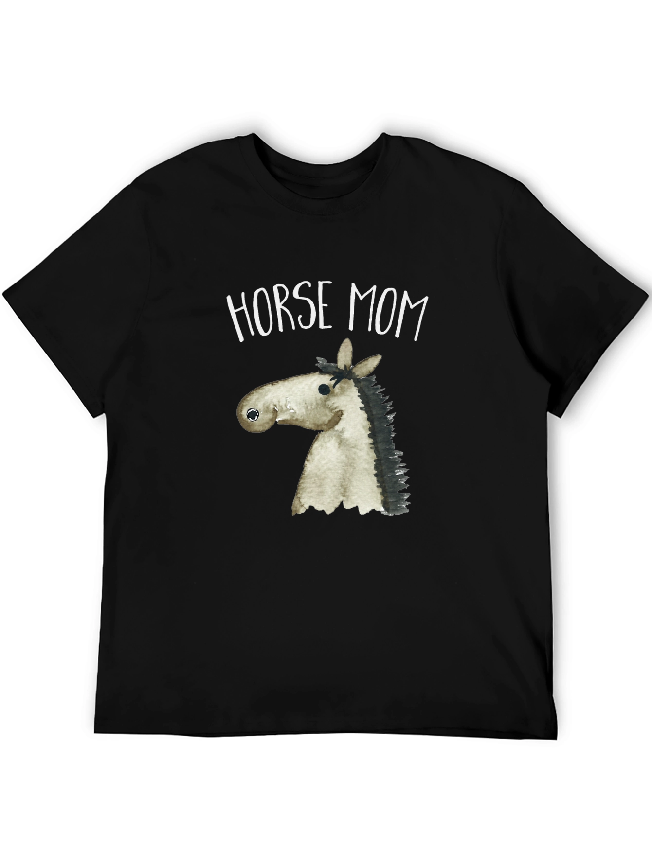 Horse Mom Graphic Tee - Unisex Black T-Shirt