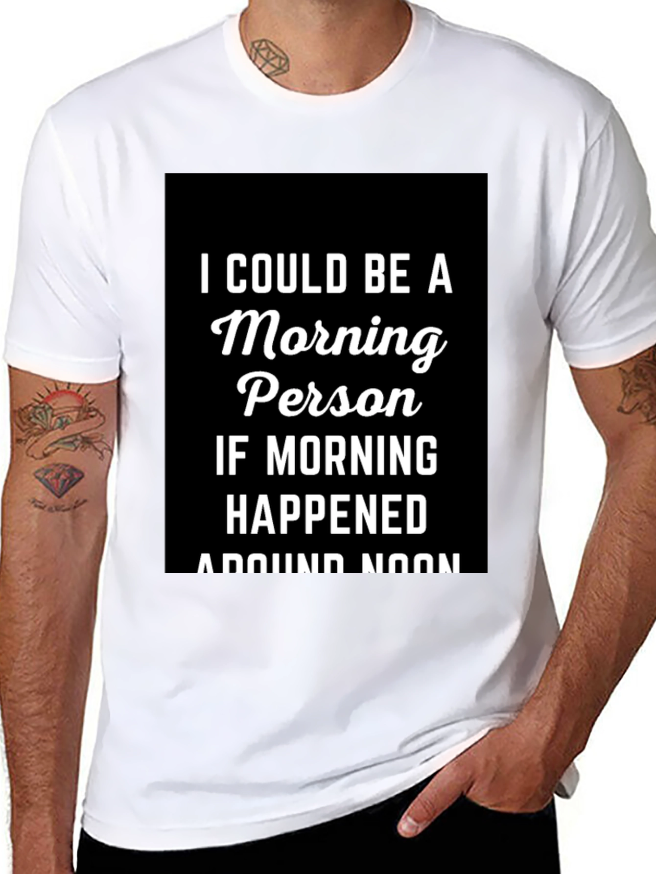 Morning Person T-Shirt - Funny Slogan Tee