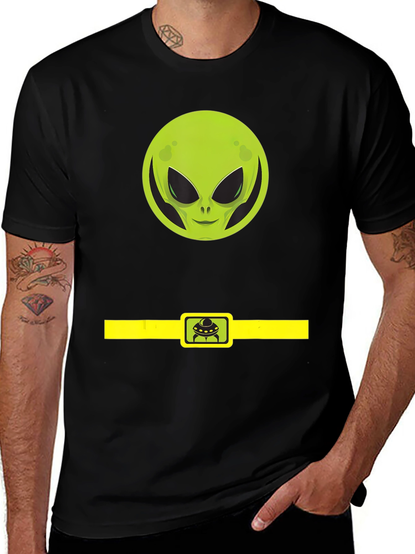 Alien Belt Buckle Graphic Tee
