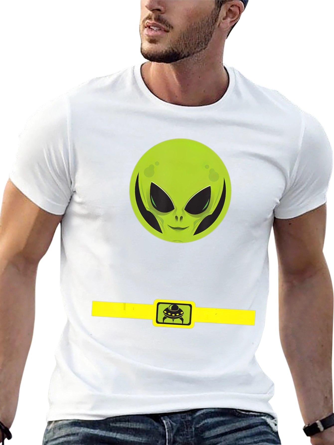 Alien Belt Buckle Graphic Tee