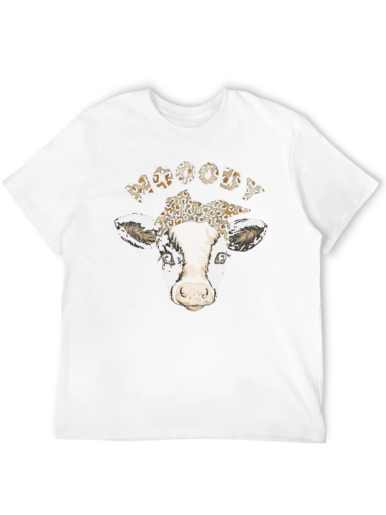 Moody Cow Graphic T-Shirt - Unisex Cotton Tee