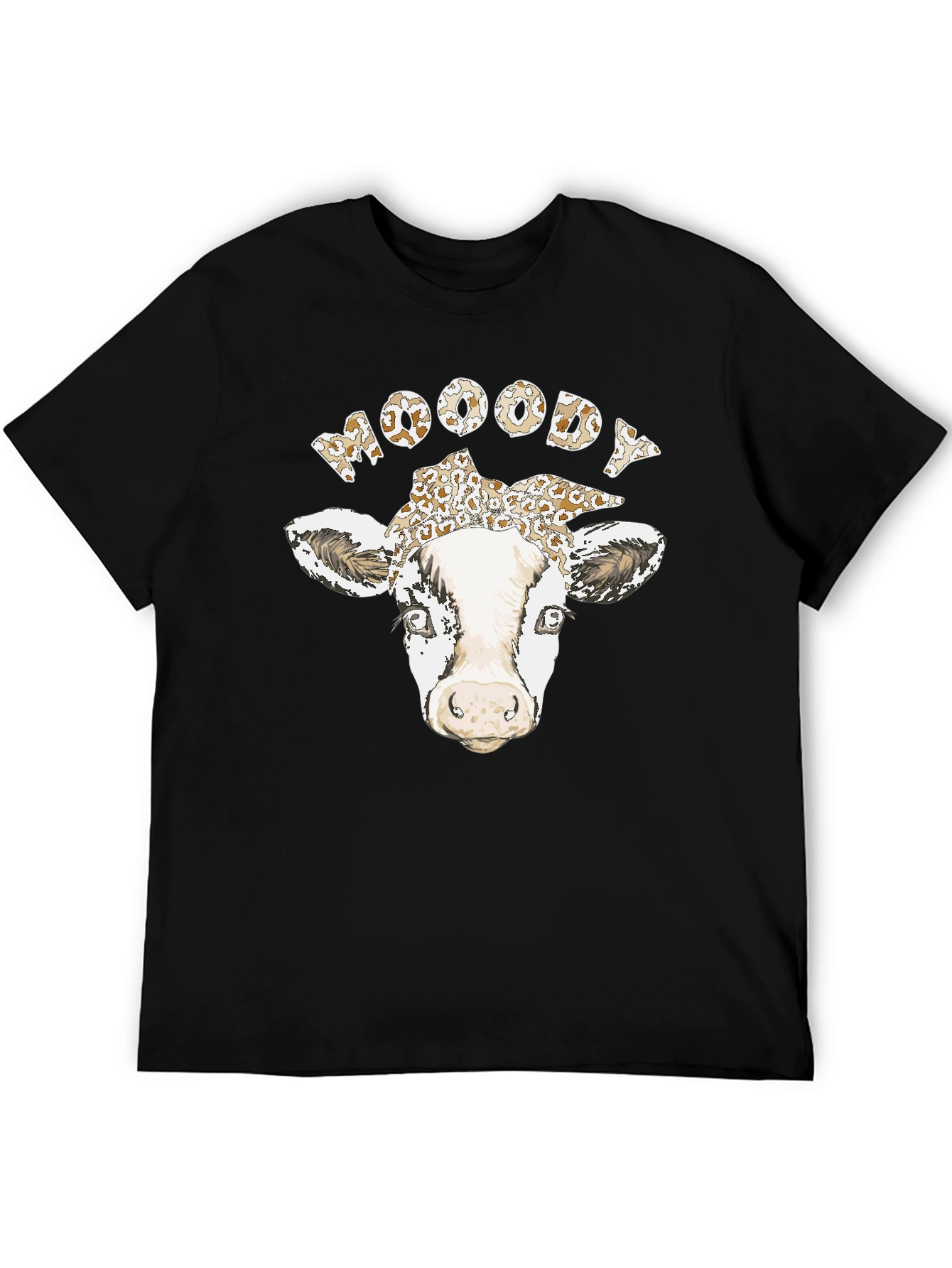 Moody Cow Graphic T-Shirt - Unisex Cotton Tee