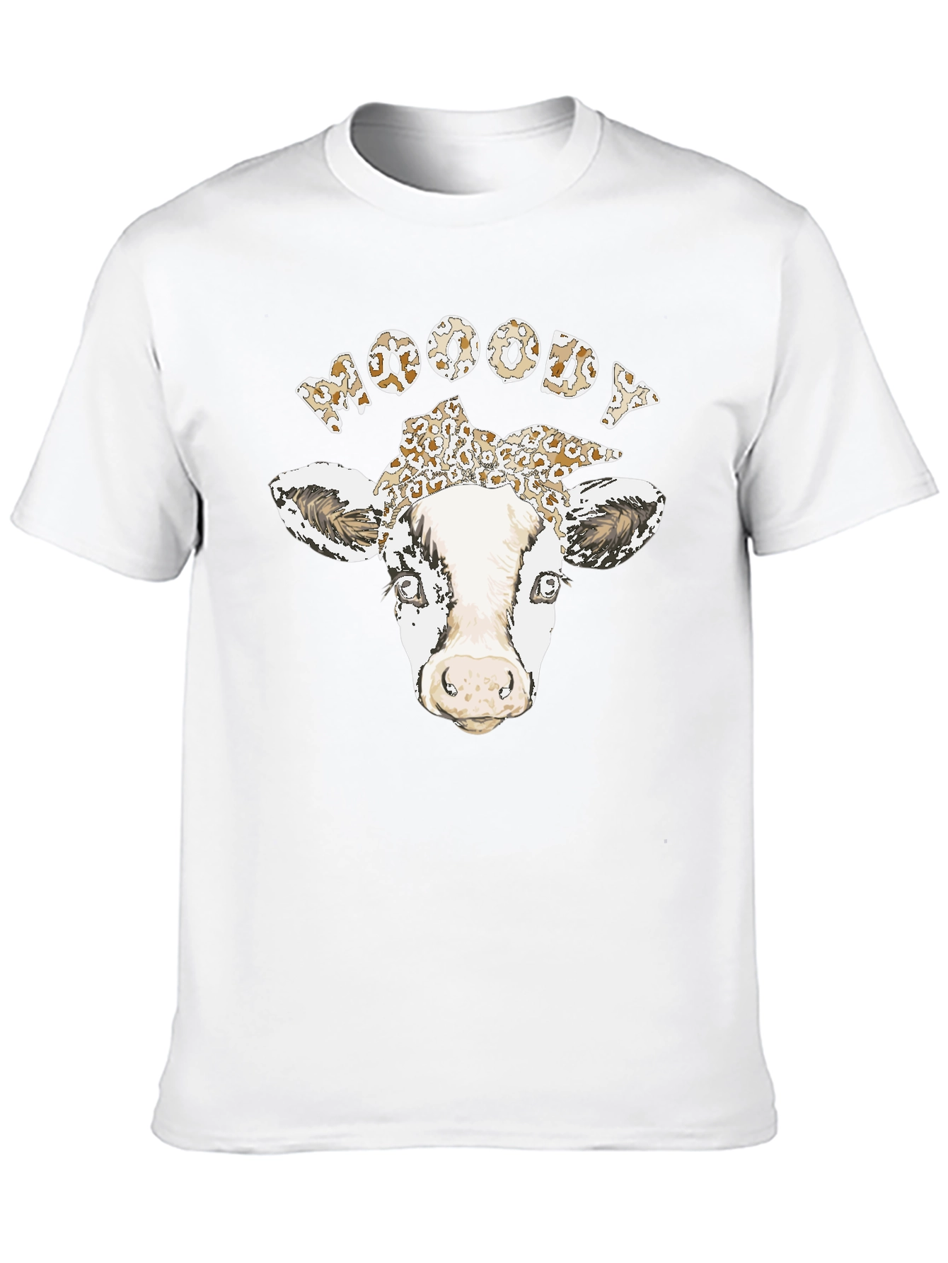 Moody Cow Graphic T-Shirt - Unisex Cotton Tee