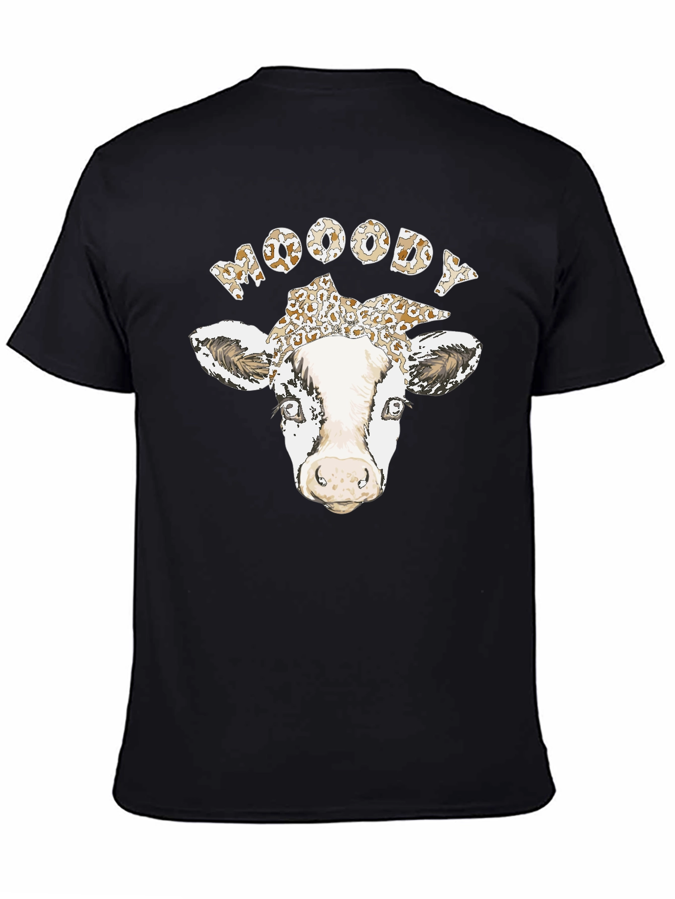 Moody Cow Graphic T-Shirt - Unisex Cotton Tee