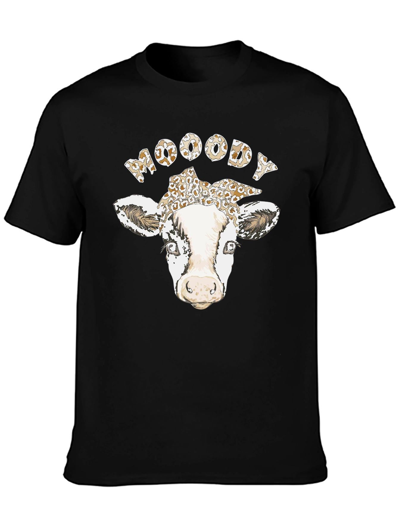 Moody Cow Graphic T-Shirt - Unisex Cotton Tee