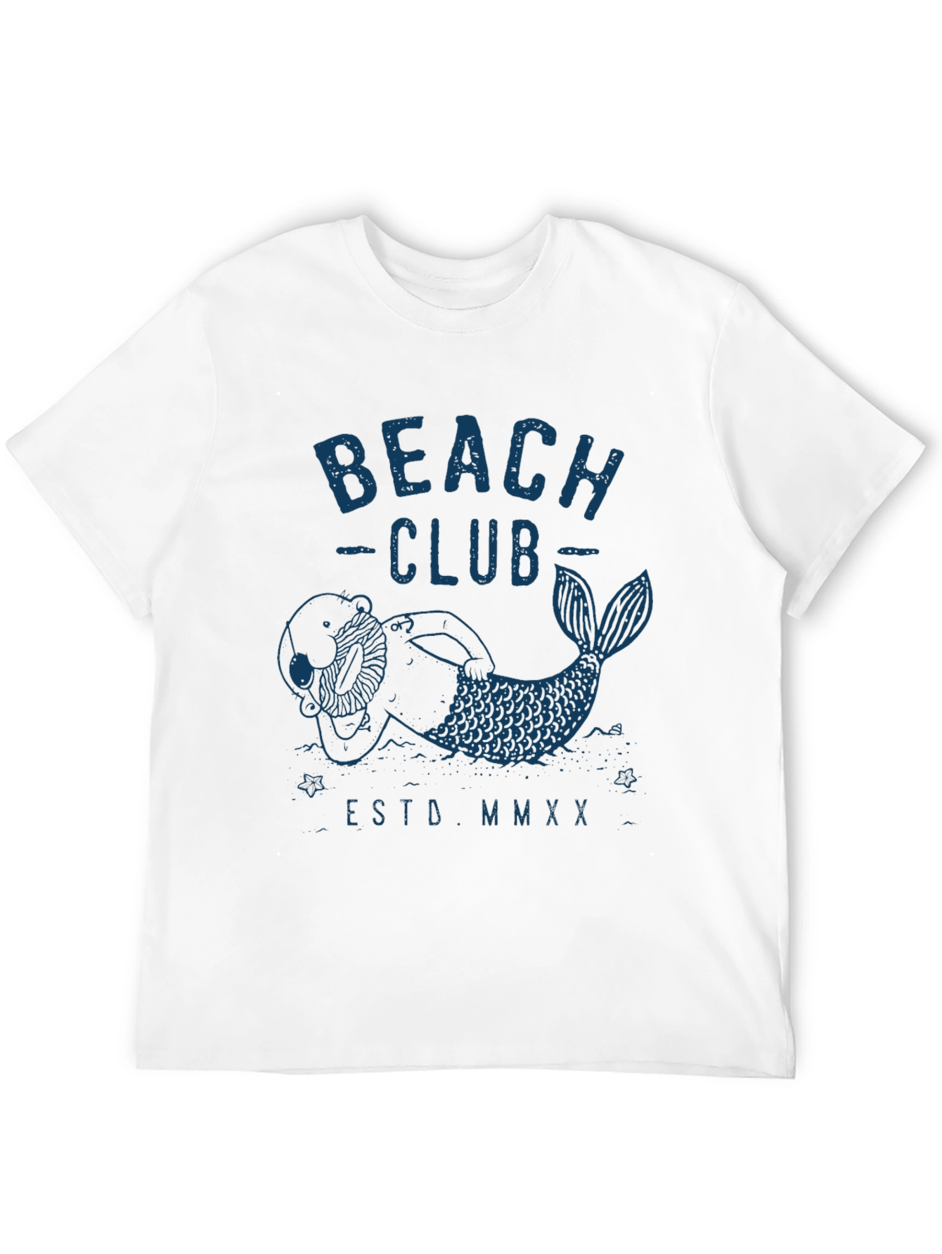 Mens Black Beach Club Graphic T-Shirt