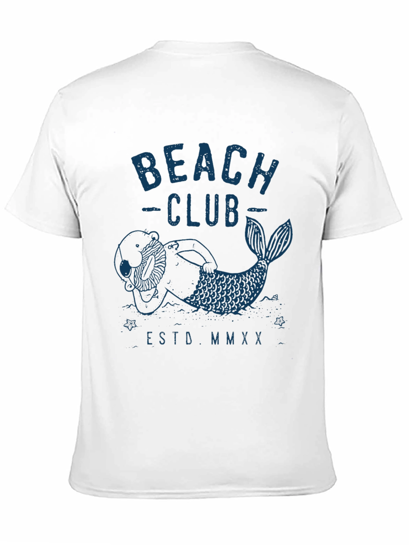 Mens Black Beach Club Graphic T-Shirt