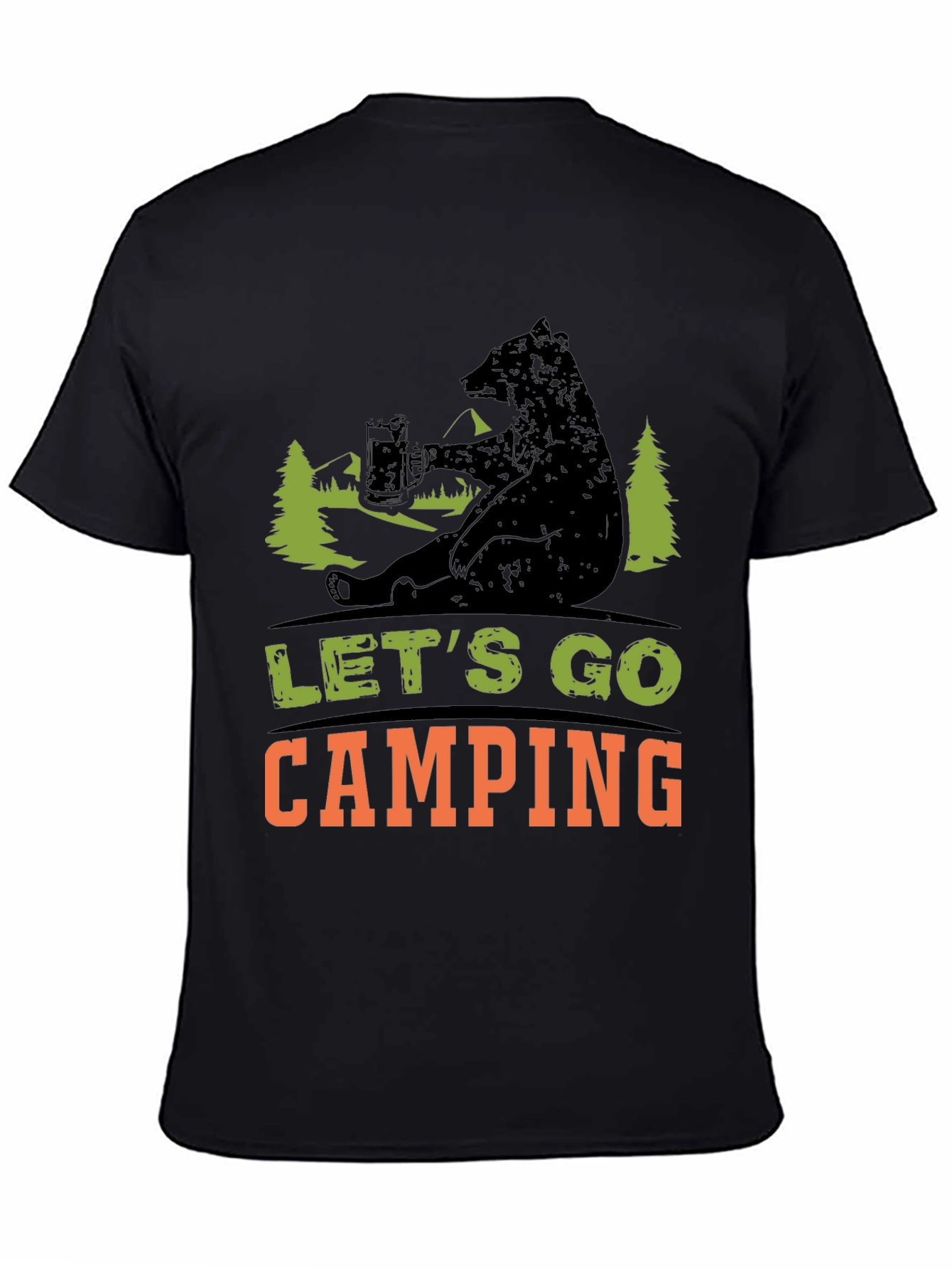 Lets Go Camping Bear T-Shirt