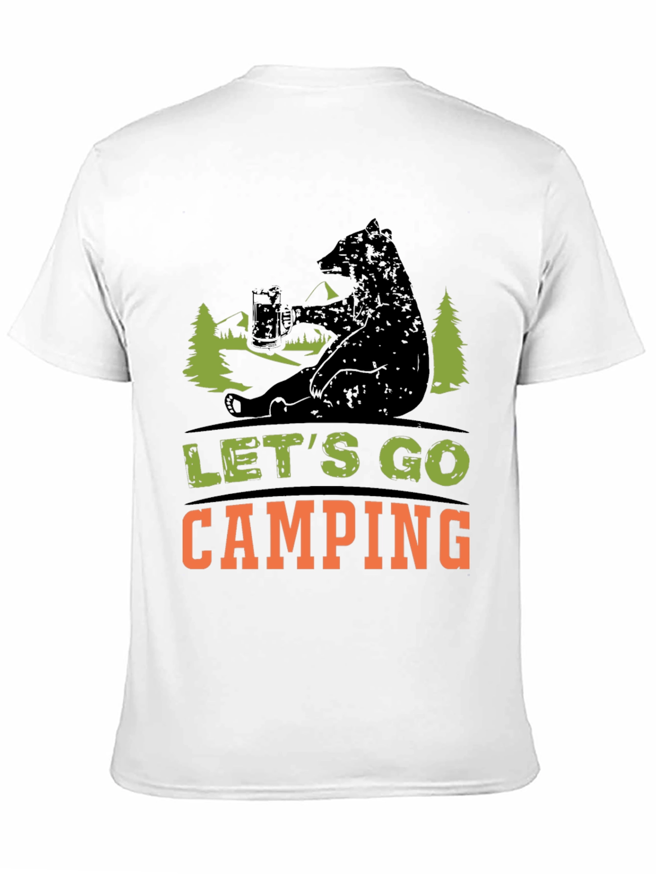 Lets Go Camping Bear T-Shirt