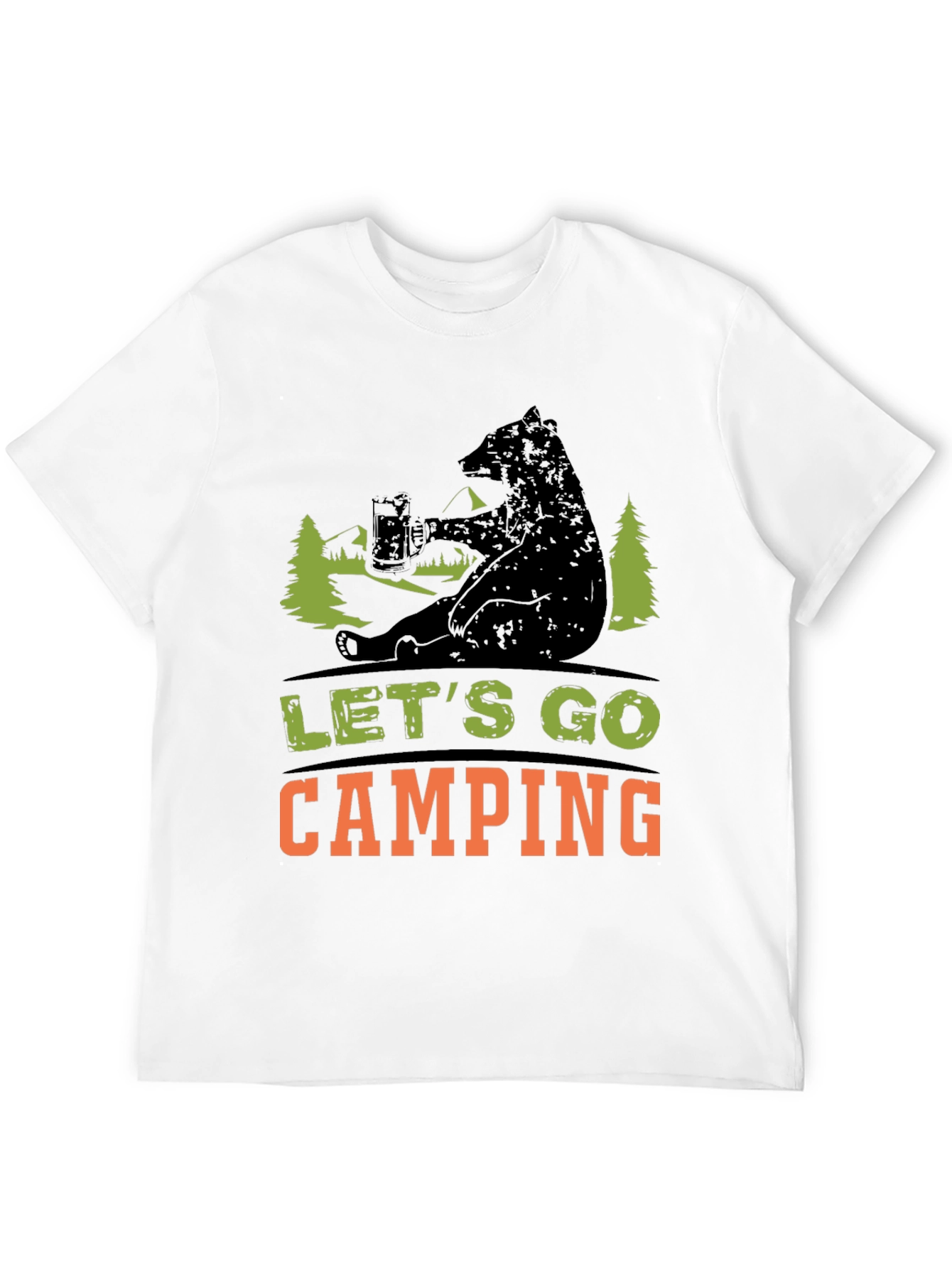 Lets Go Camping Bear T-Shirt