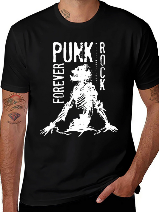 Punk Rock Forever Black Graphic Tee