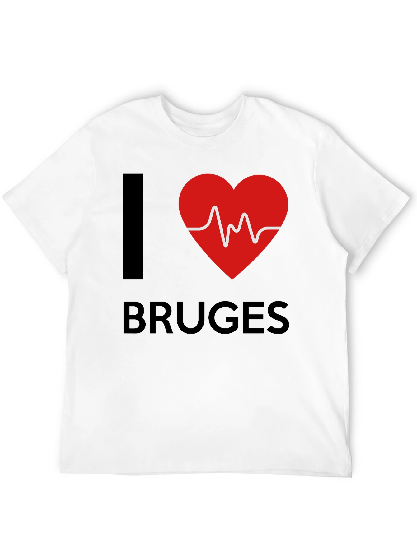 I Love Bruges Heartbeat T-Shirt