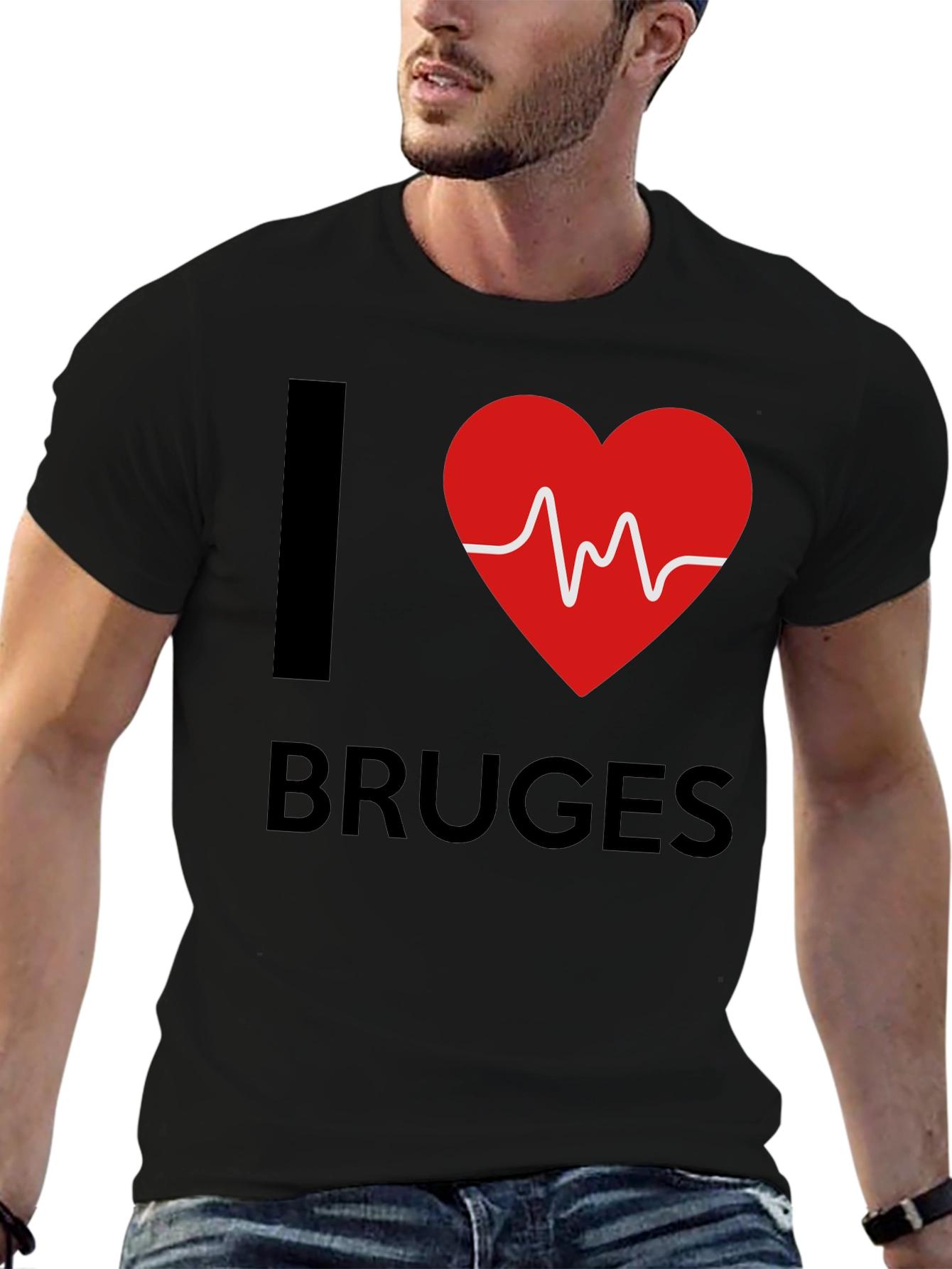 I Love Bruges Heartbeat T-Shirt