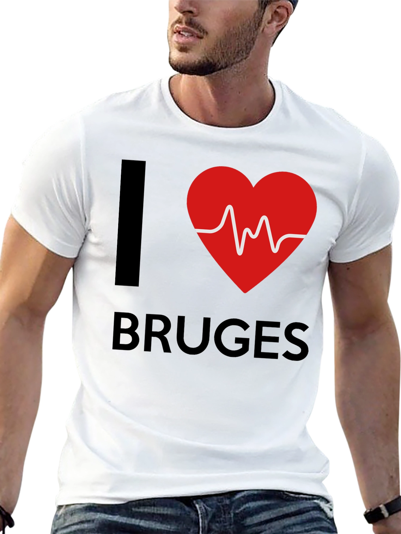 I Love Bruges Heartbeat T-Shirt