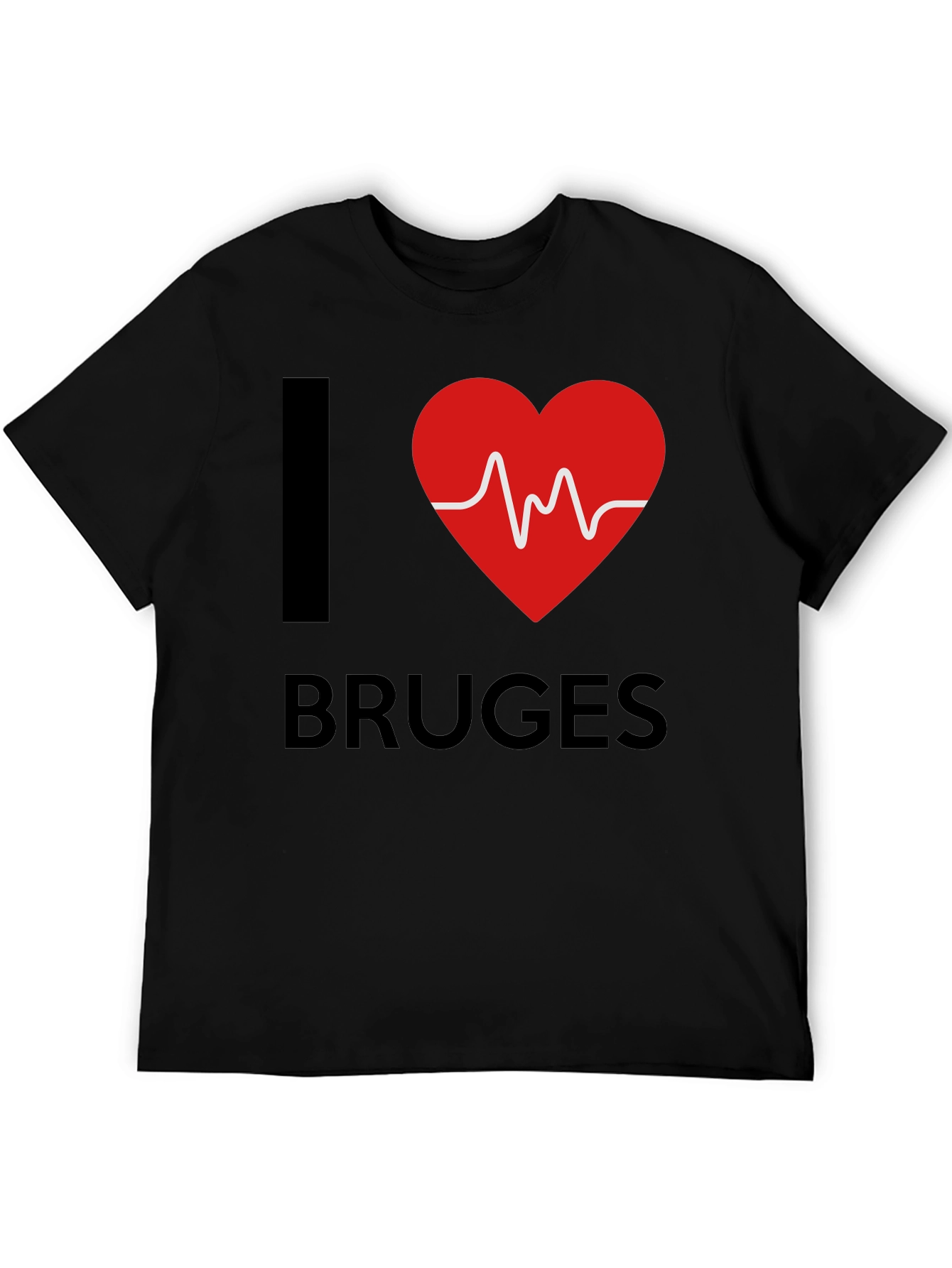 I Love Bruges Heartbeat T-Shirt