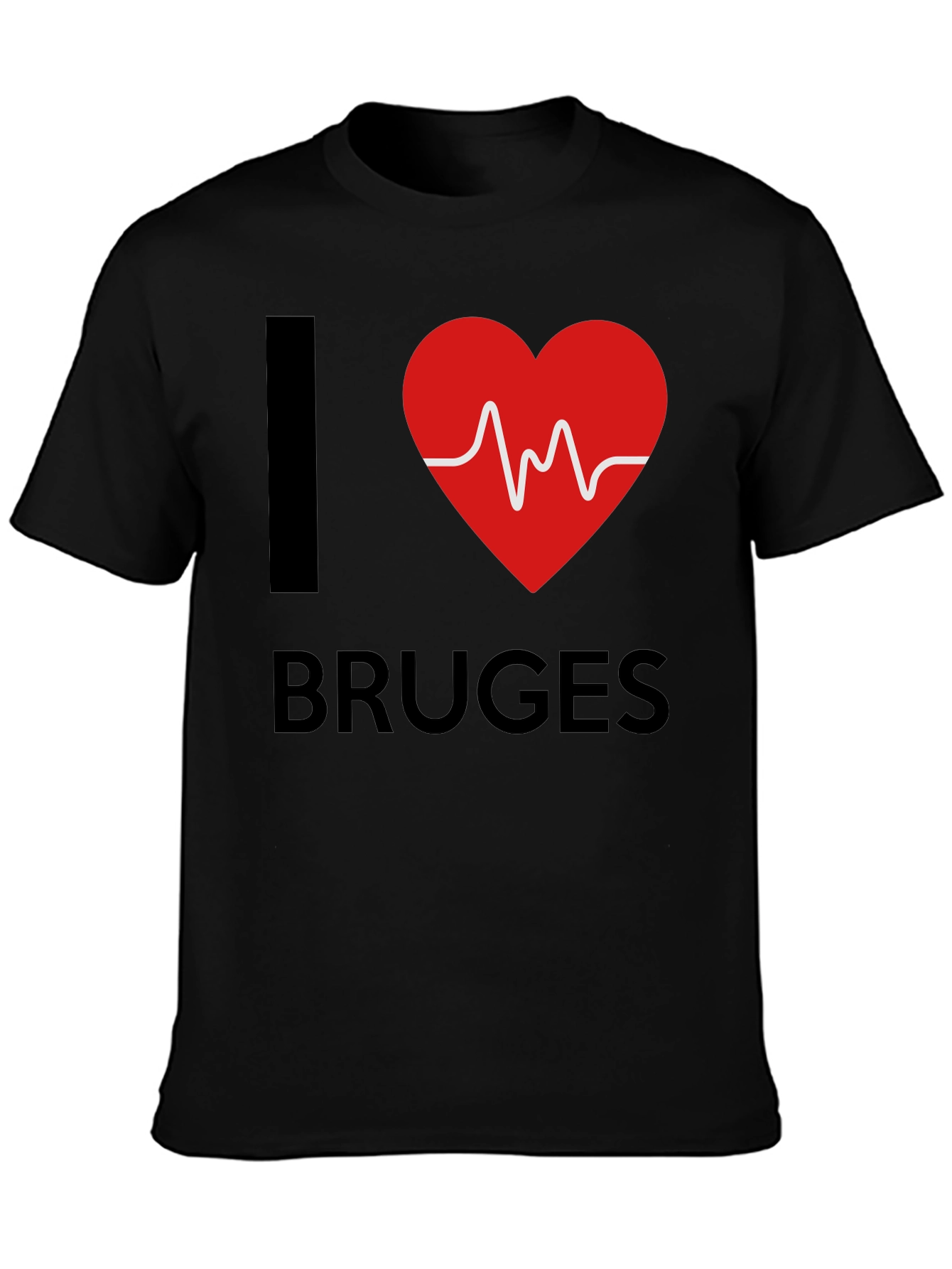 I Love Bruges Heartbeat T-Shirt