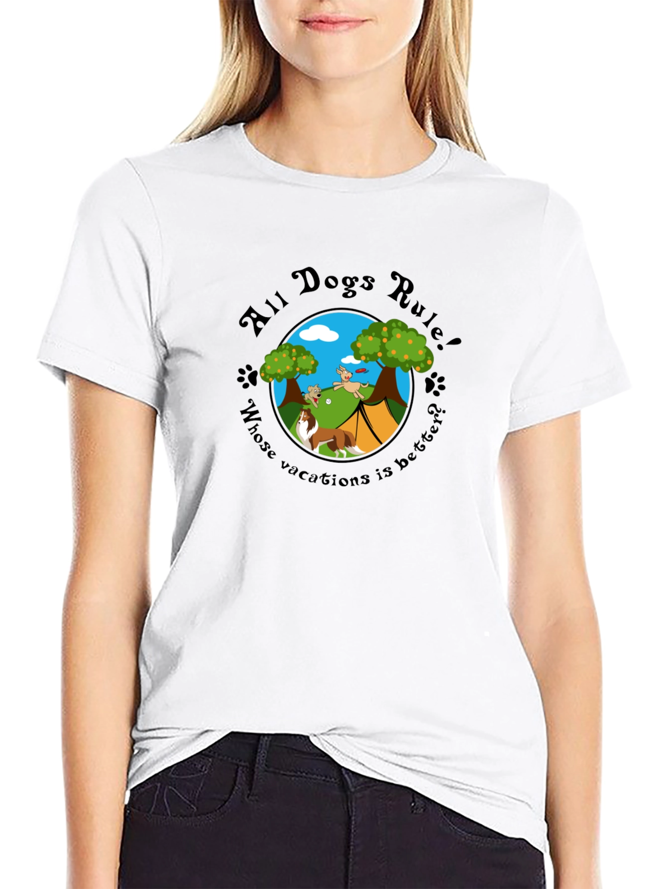 All Dogs Rule! Vacation T-Shirt
