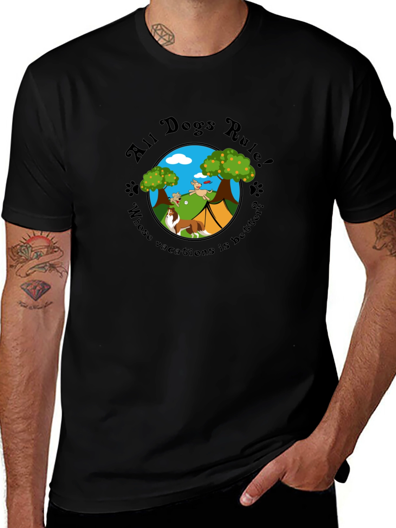 All Dogs Rule! Vacation T-Shirt