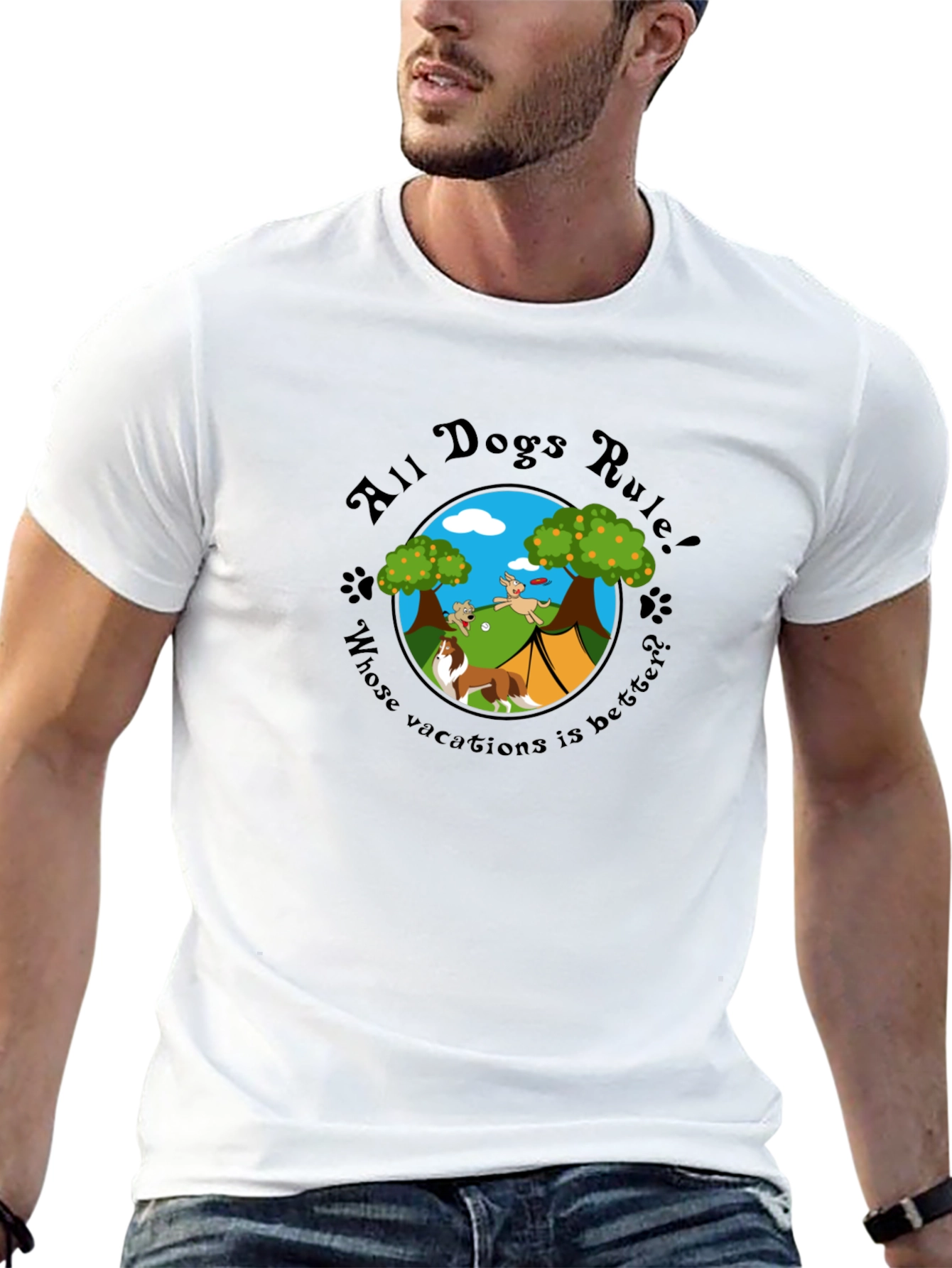 All Dogs Rule! Vacation T-Shirt
