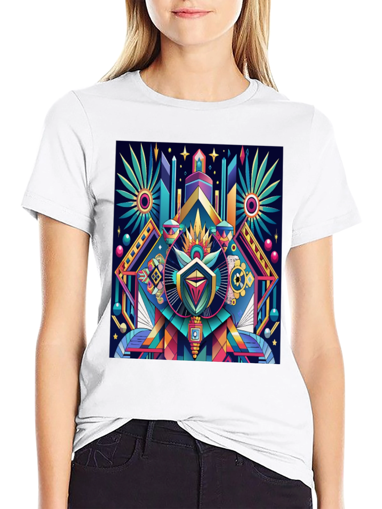 Geometric Art T-Shirt - Modern Graphic Tee