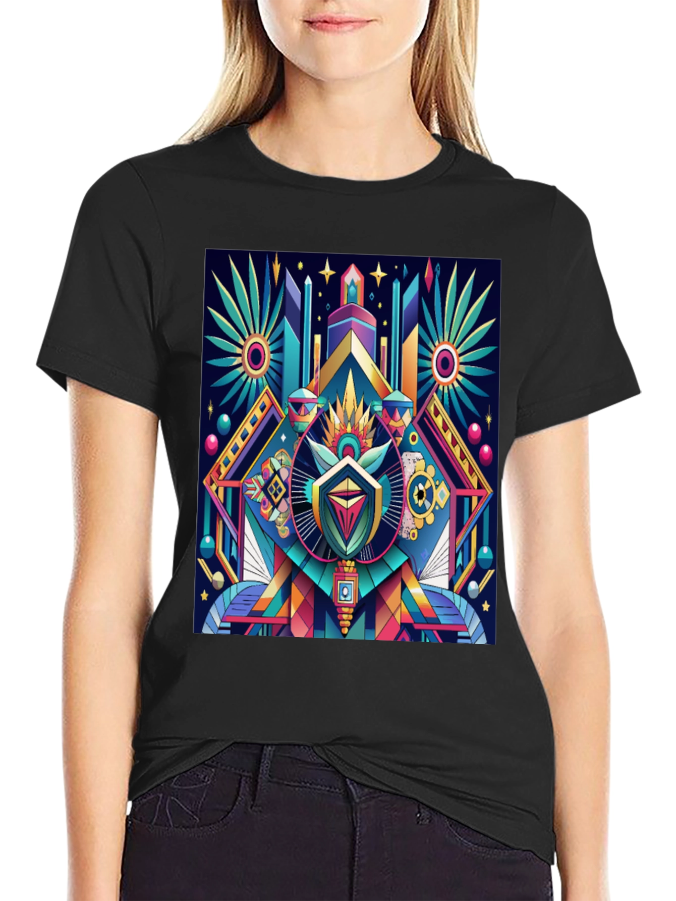 Geometric Art T-Shirt - Modern Graphic Tee