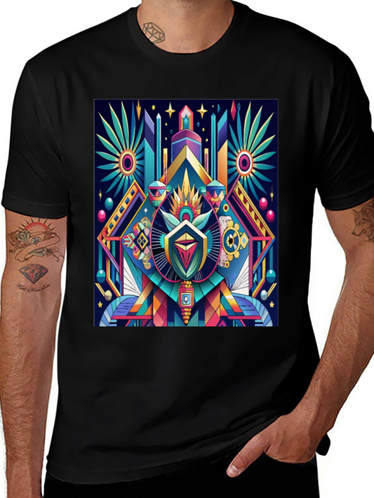 Geometric Art T-Shirt - Modern Graphic Tee