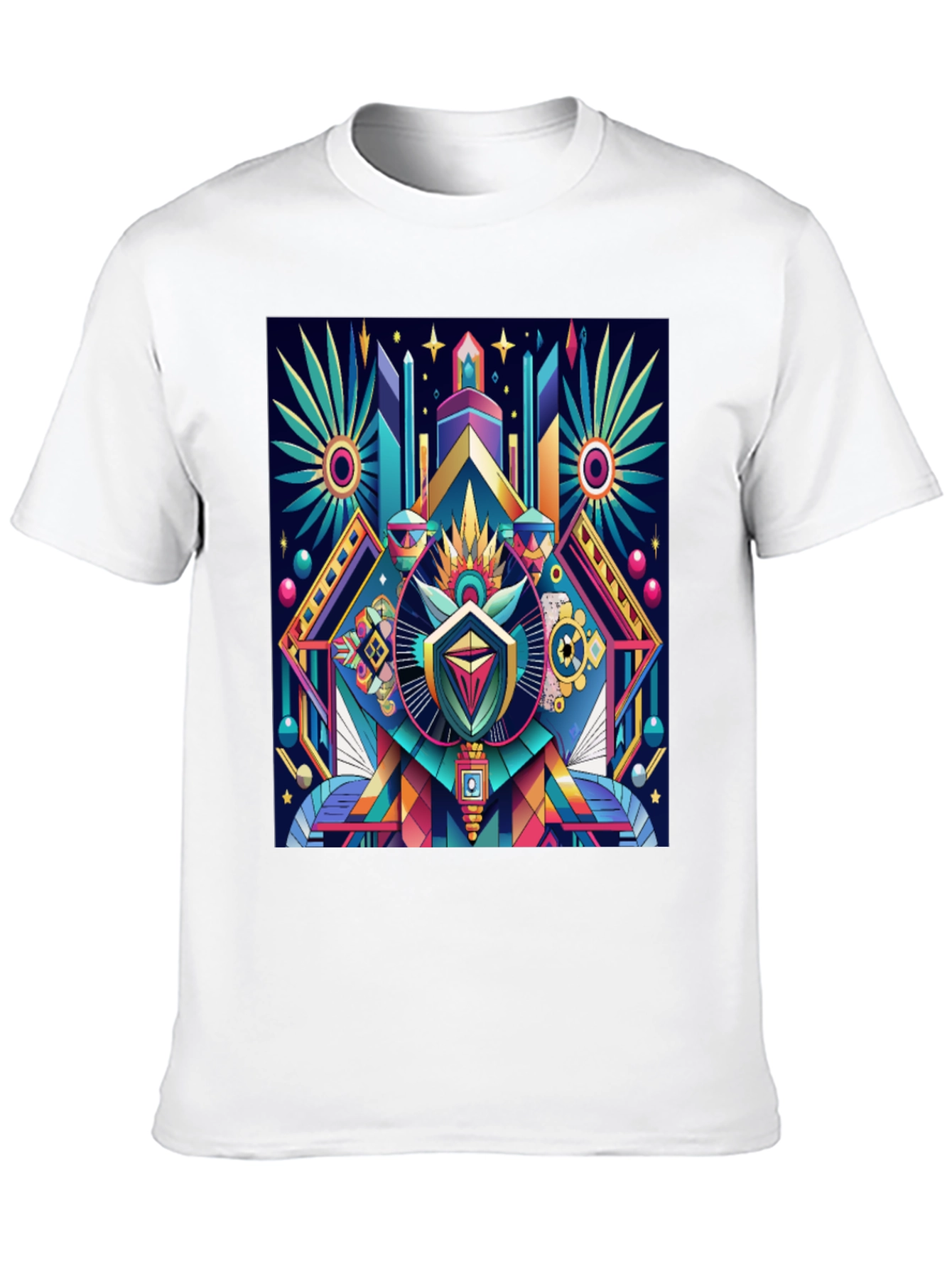 Geometric Art T-Shirt - Modern Graphic Tee