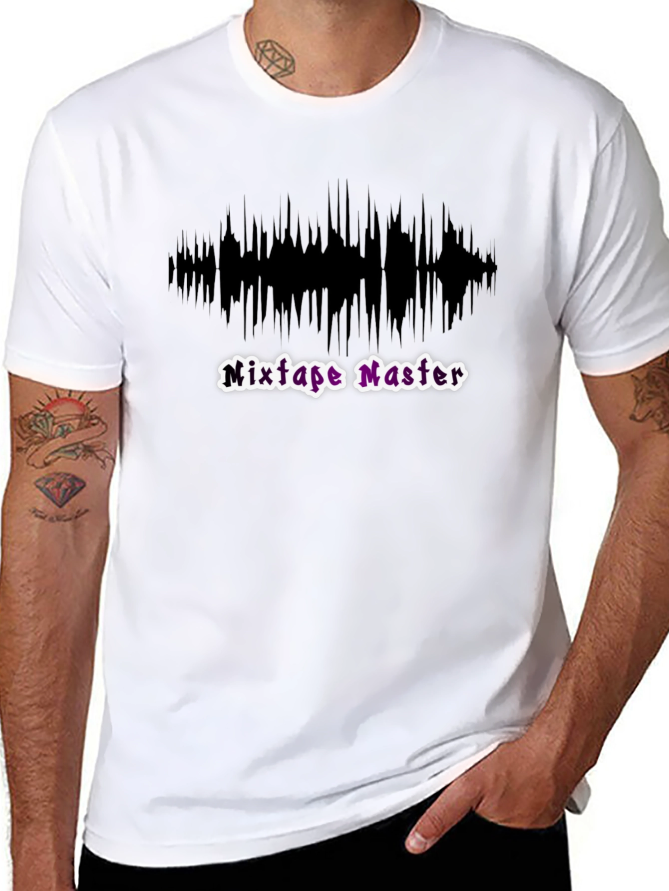 Mixtape Master Black Graphic Tee - Music Lover Gift