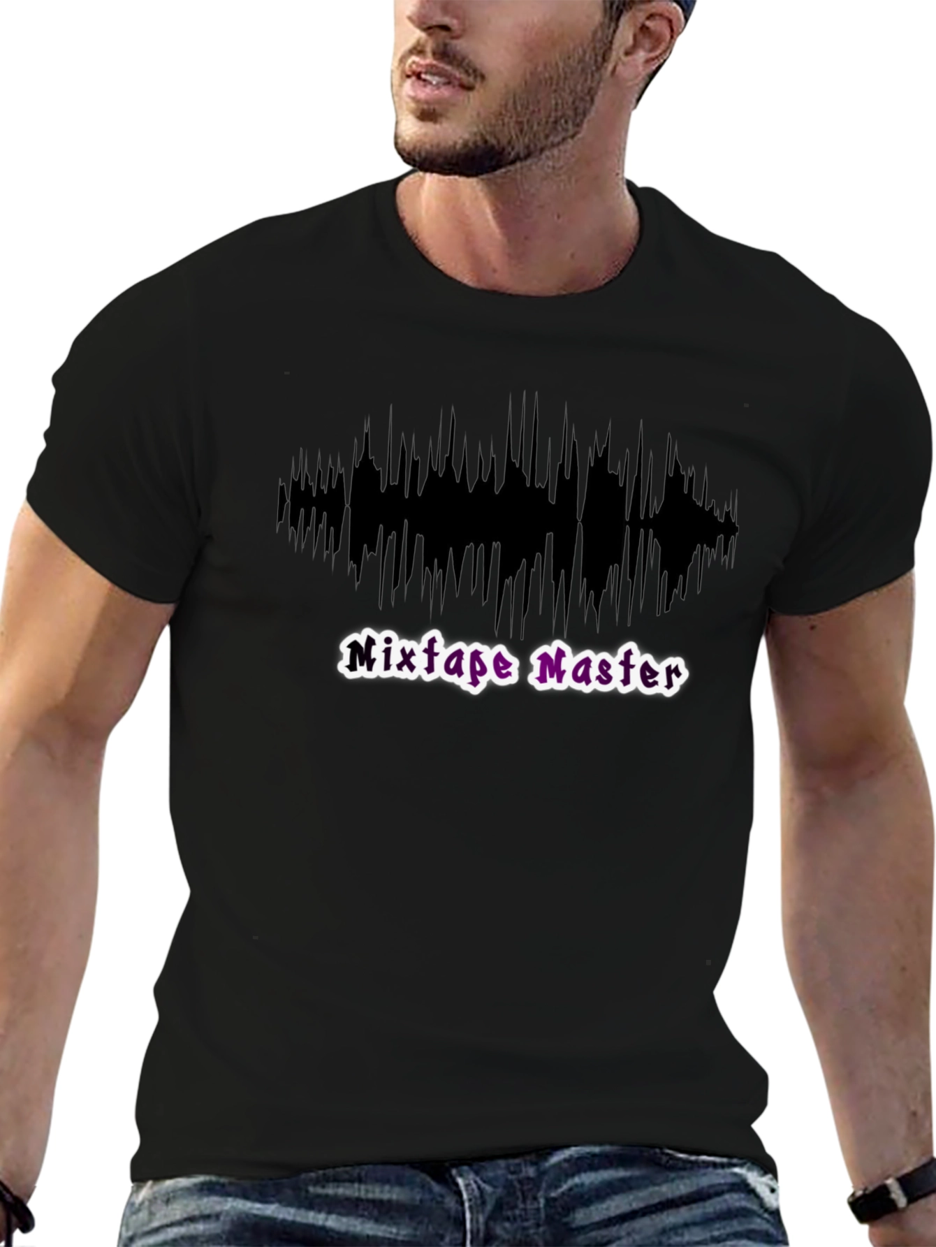 Mixtape Master Black Graphic Tee - Music Lover Gift