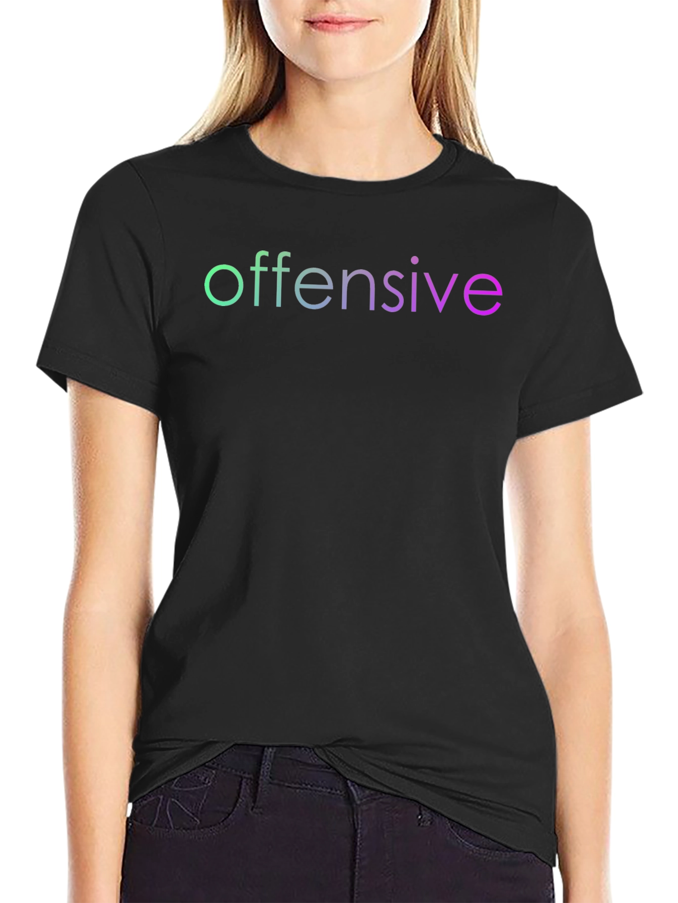 Offensive T-Shirt - Gradient Text Tee