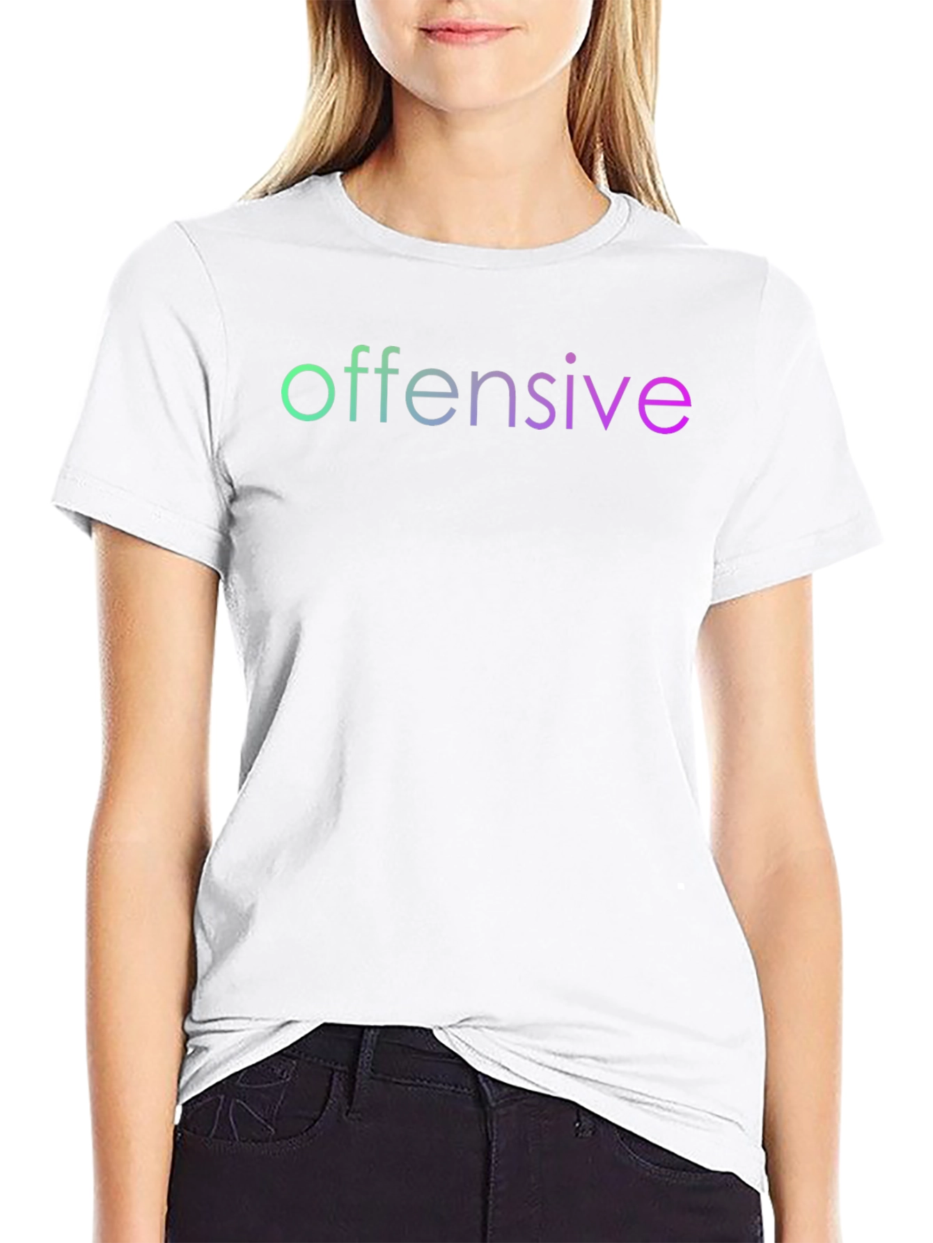 Offensive T-Shirt - Gradient Text Tee