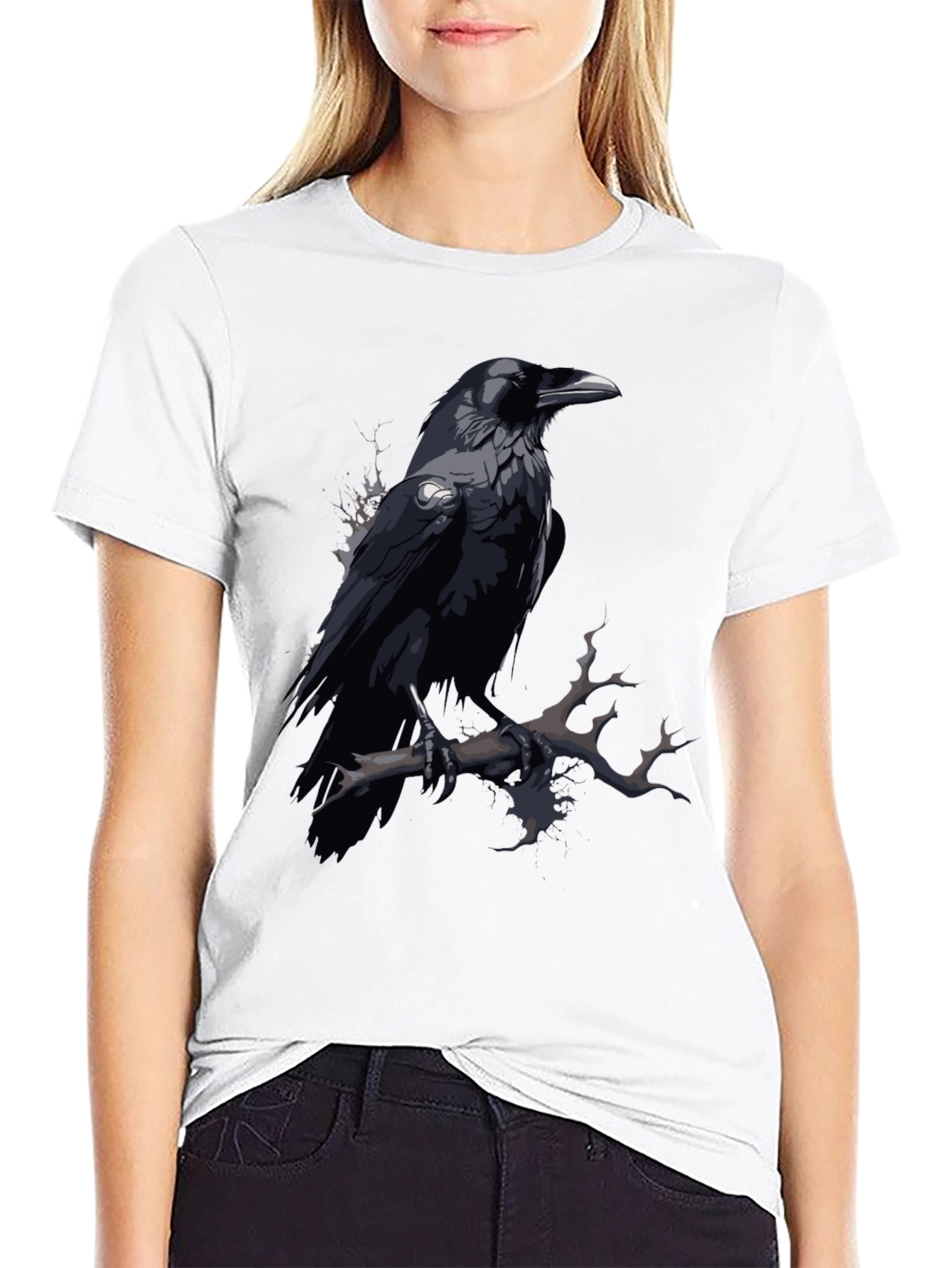 Raven Graphic Tee - Mens Black T-Shirt