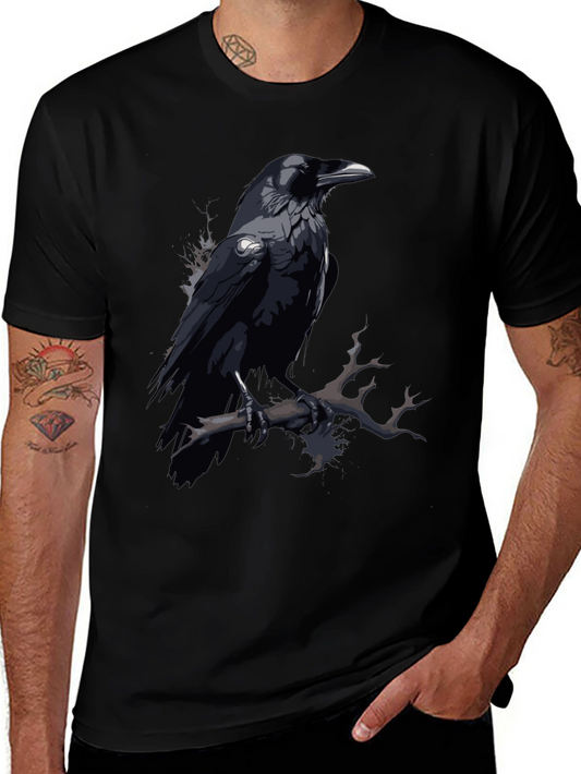 Raven Graphic Tee - Mens Black T-Shirt