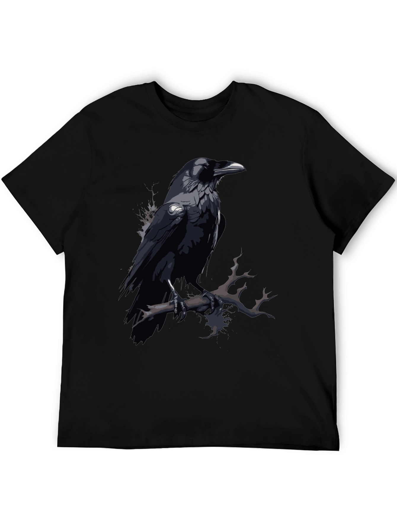 Raven Graphic Tee - Mens Black T-Shirt