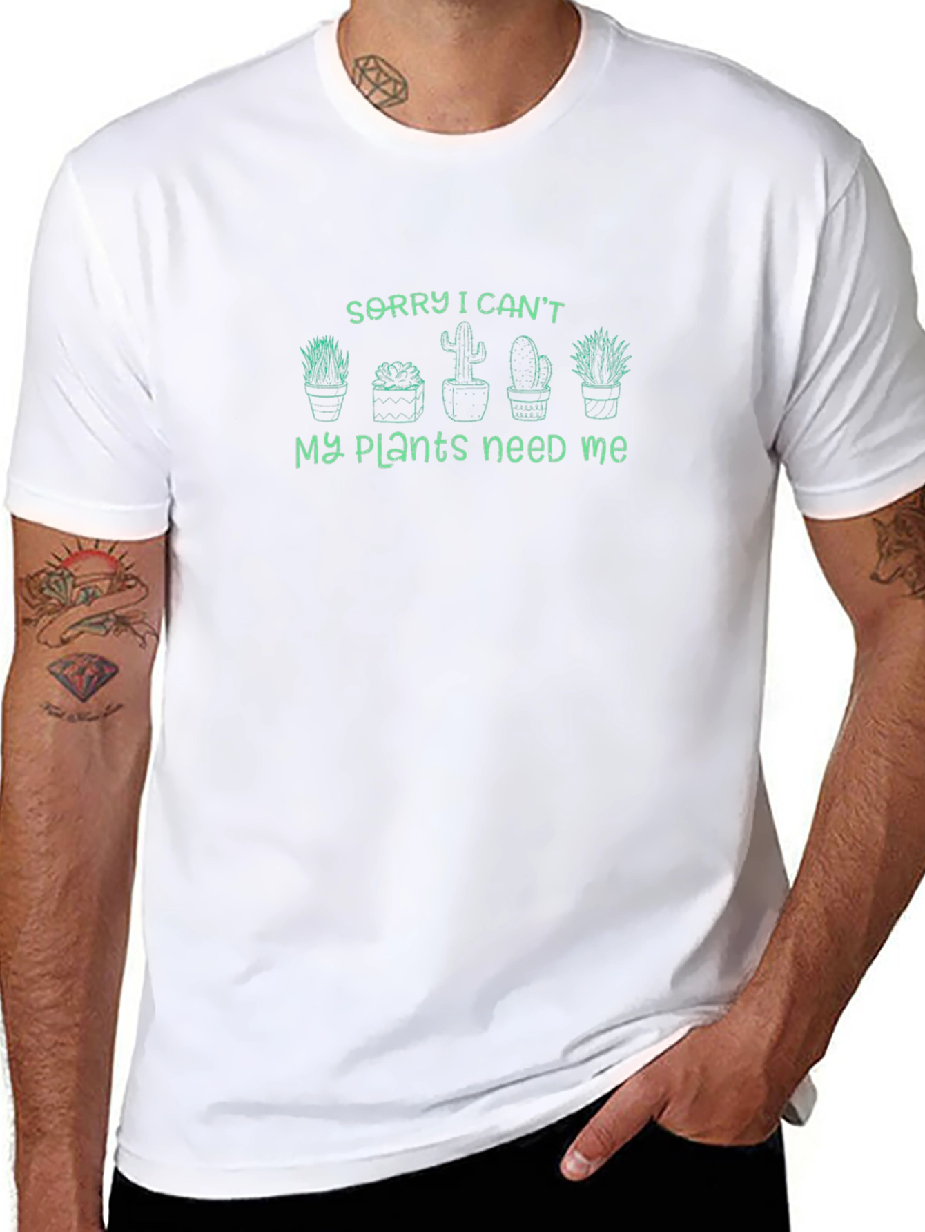 Sorry I Cant My Plants Need Me T-Shirt
