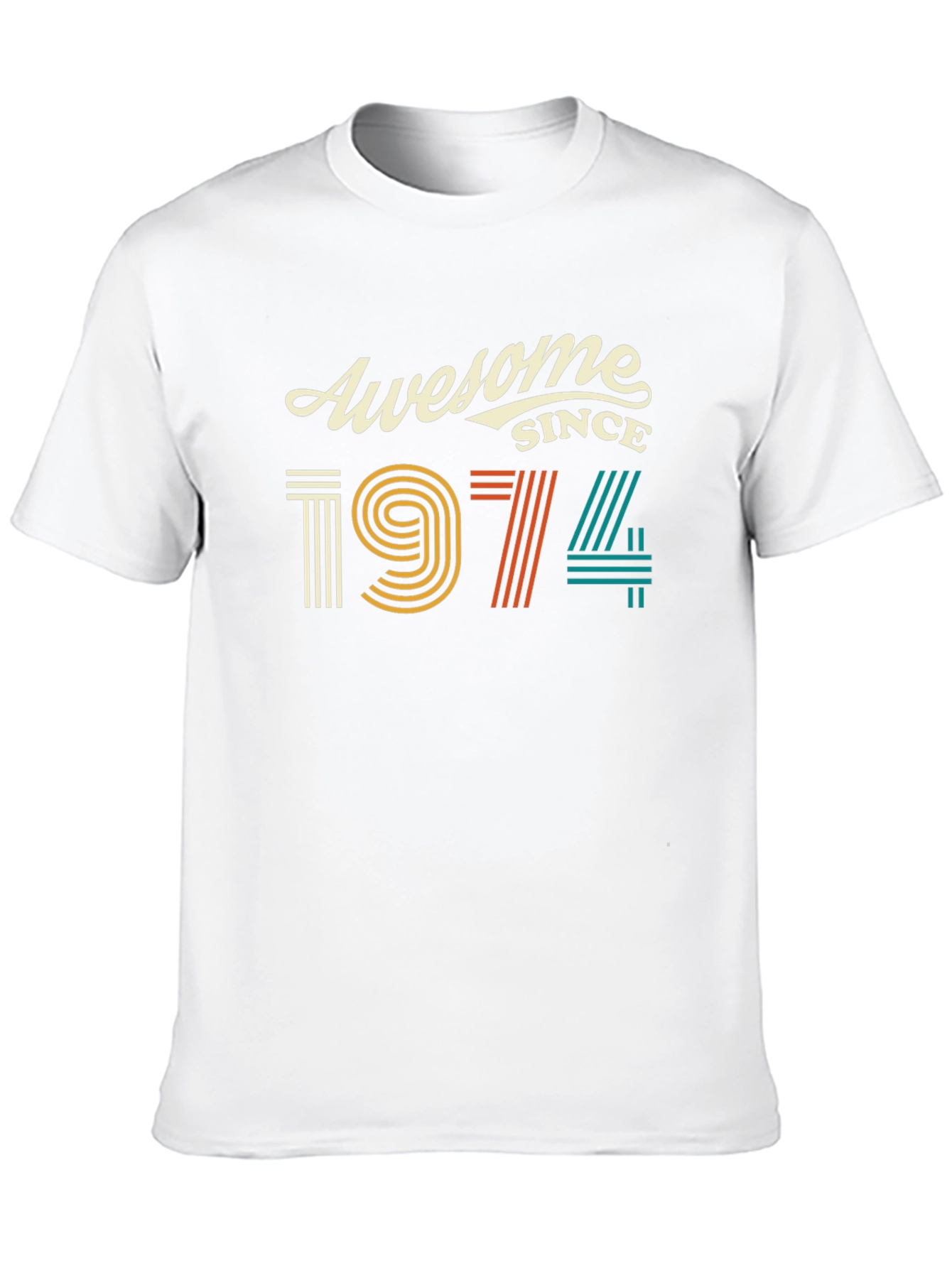 Awesome Since 1974 Black Graphic Tee