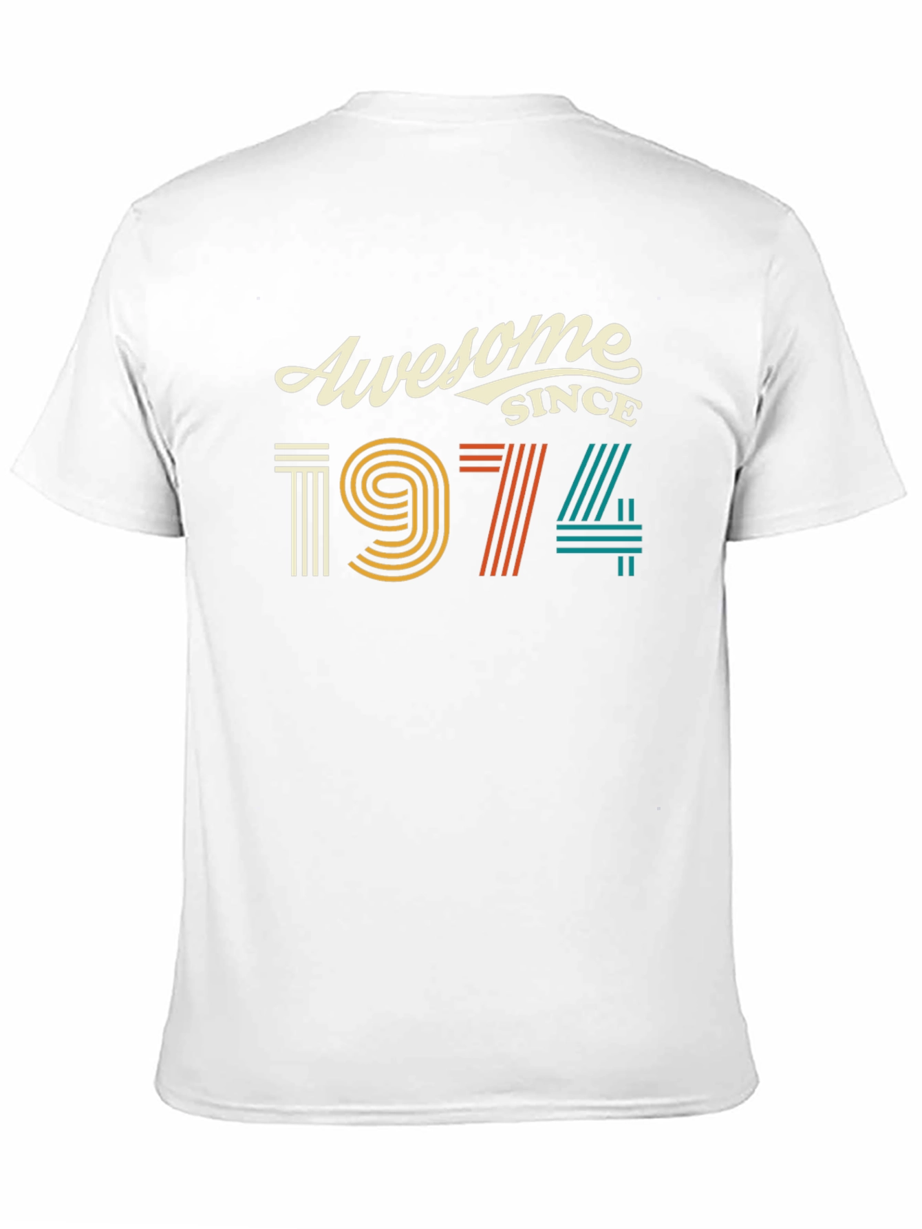 Awesome Since 1974 Black Graphic Tee
