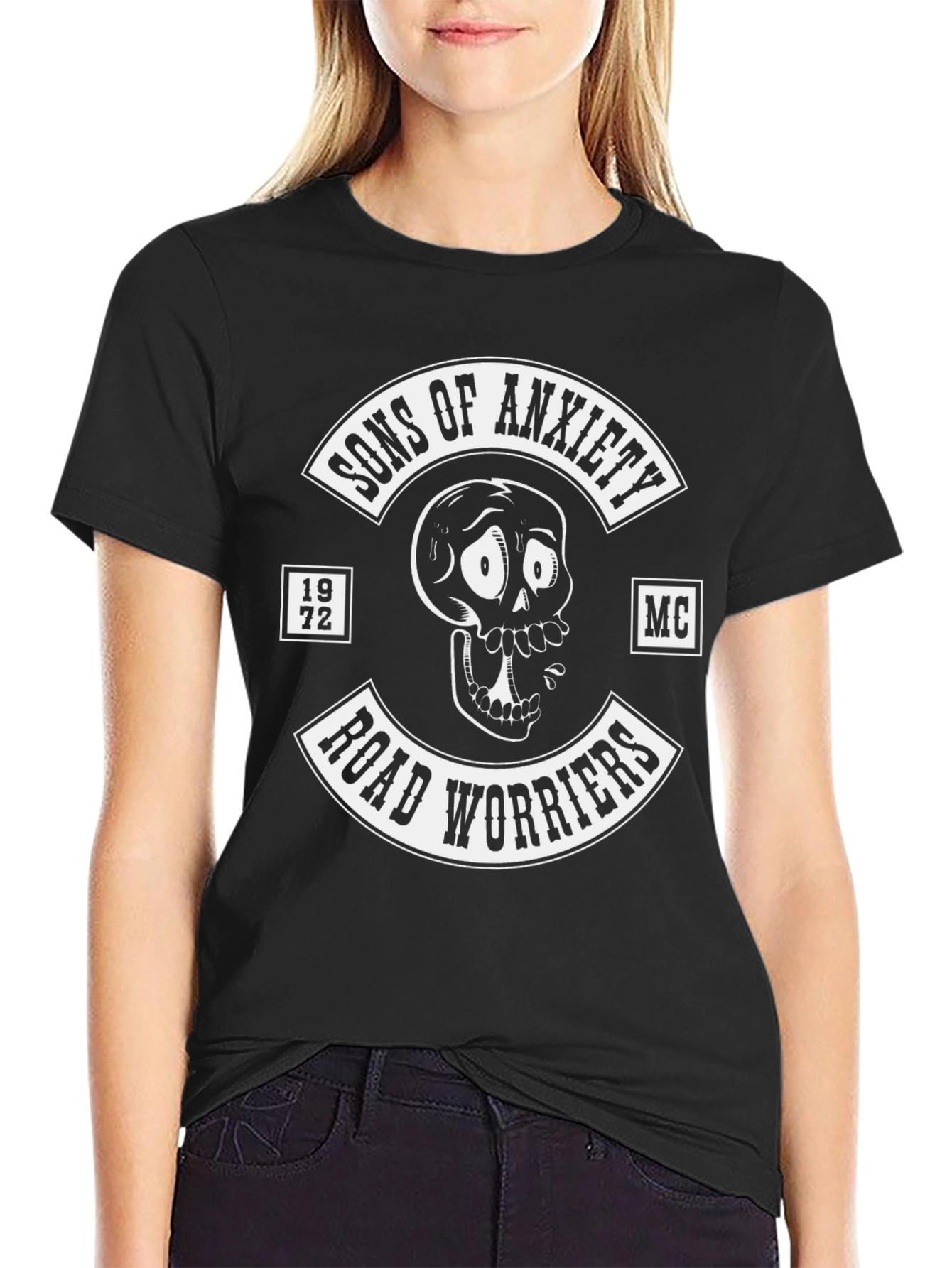 Sons of Anxiety Road Worriers Black T-Shirt