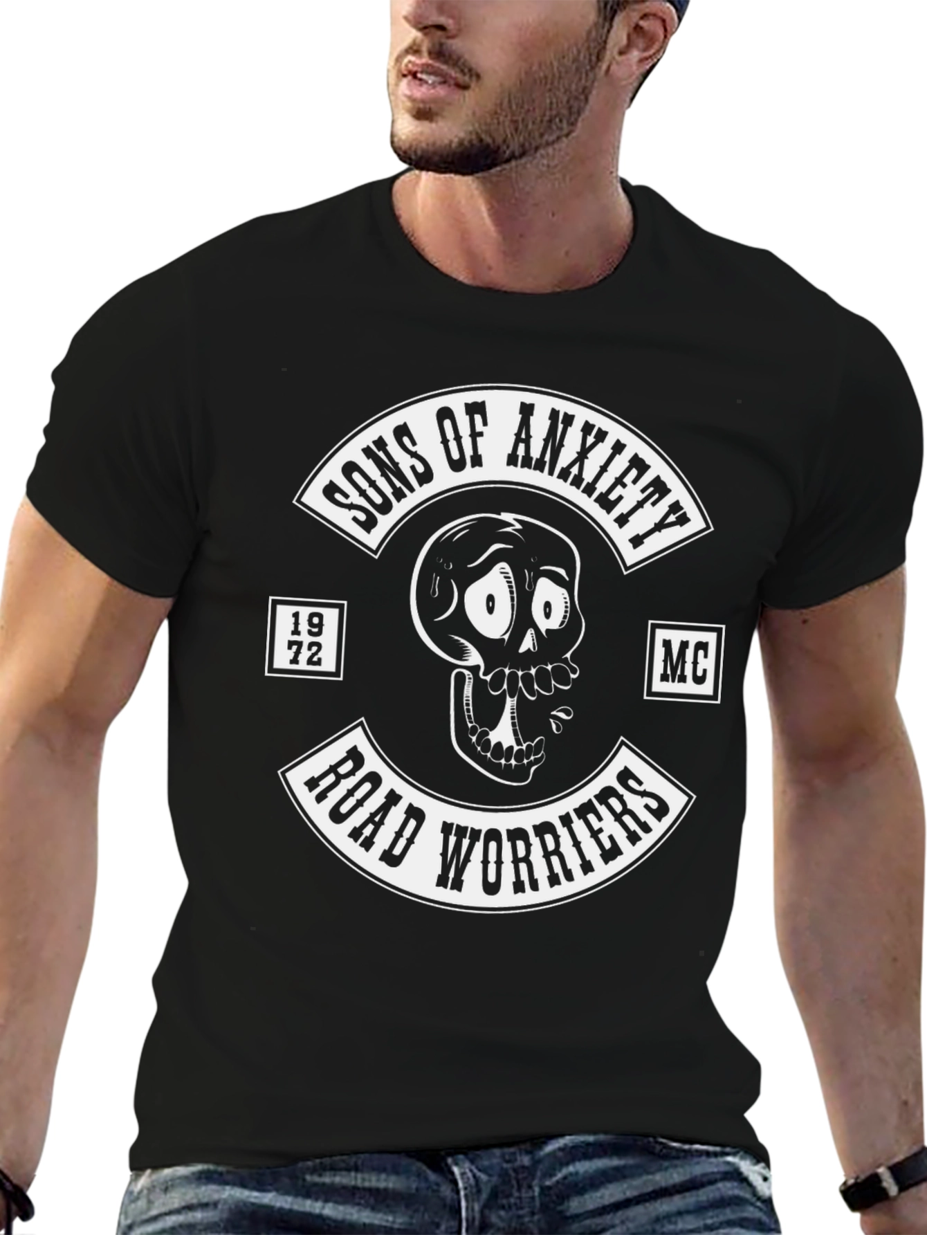 Sons of Anxiety Road Worriers Black T-Shirt