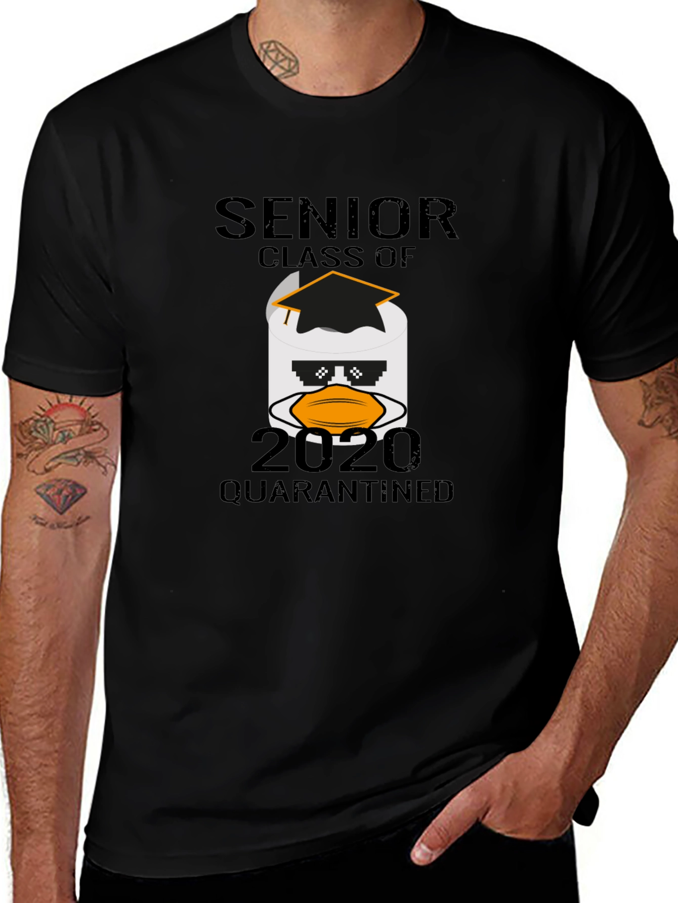 Senior 2020 Quarantined Toilet Paper Graduation T-Shirt