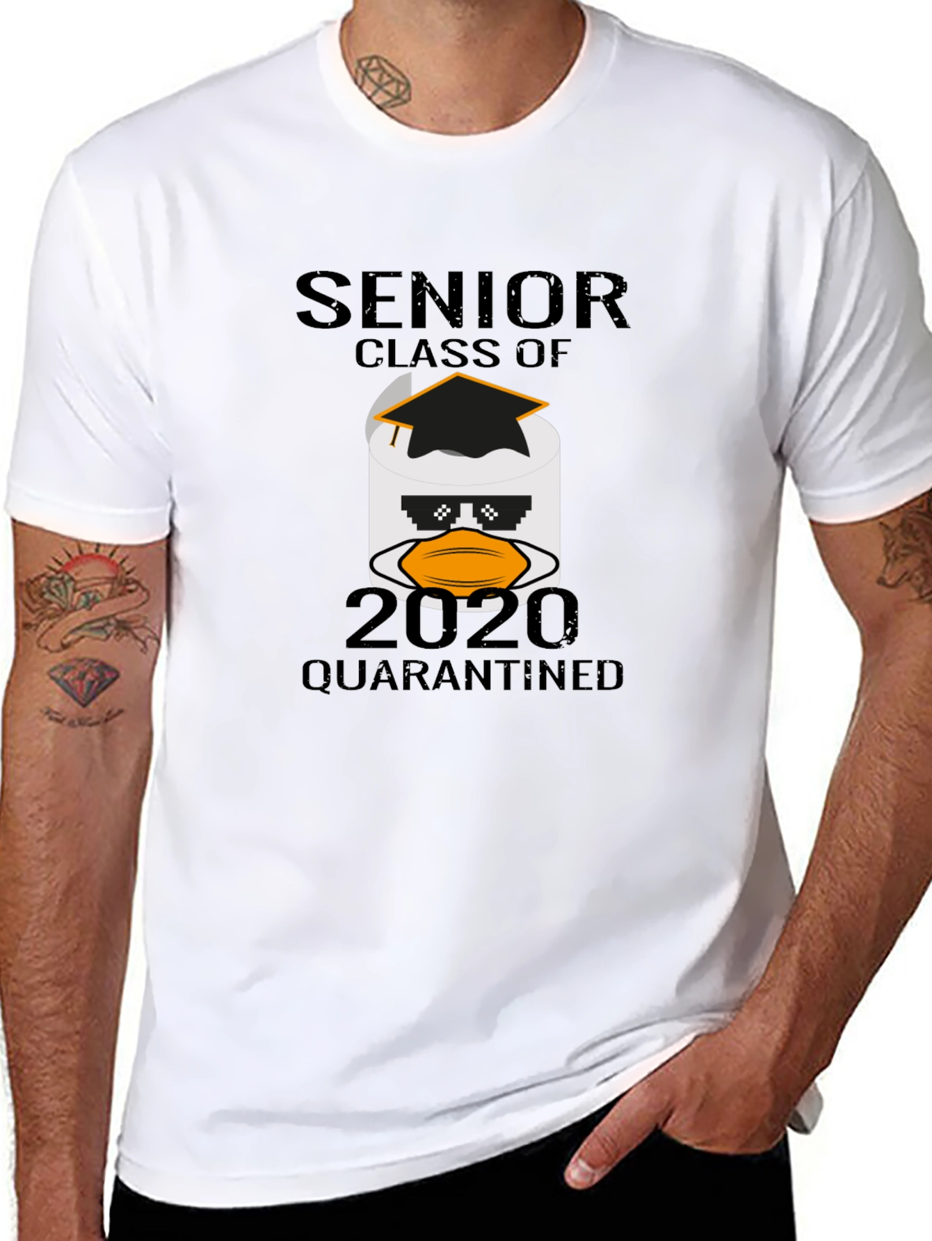 Senior 2020 Quarantined Toilet Paper Graduation T-Shirt