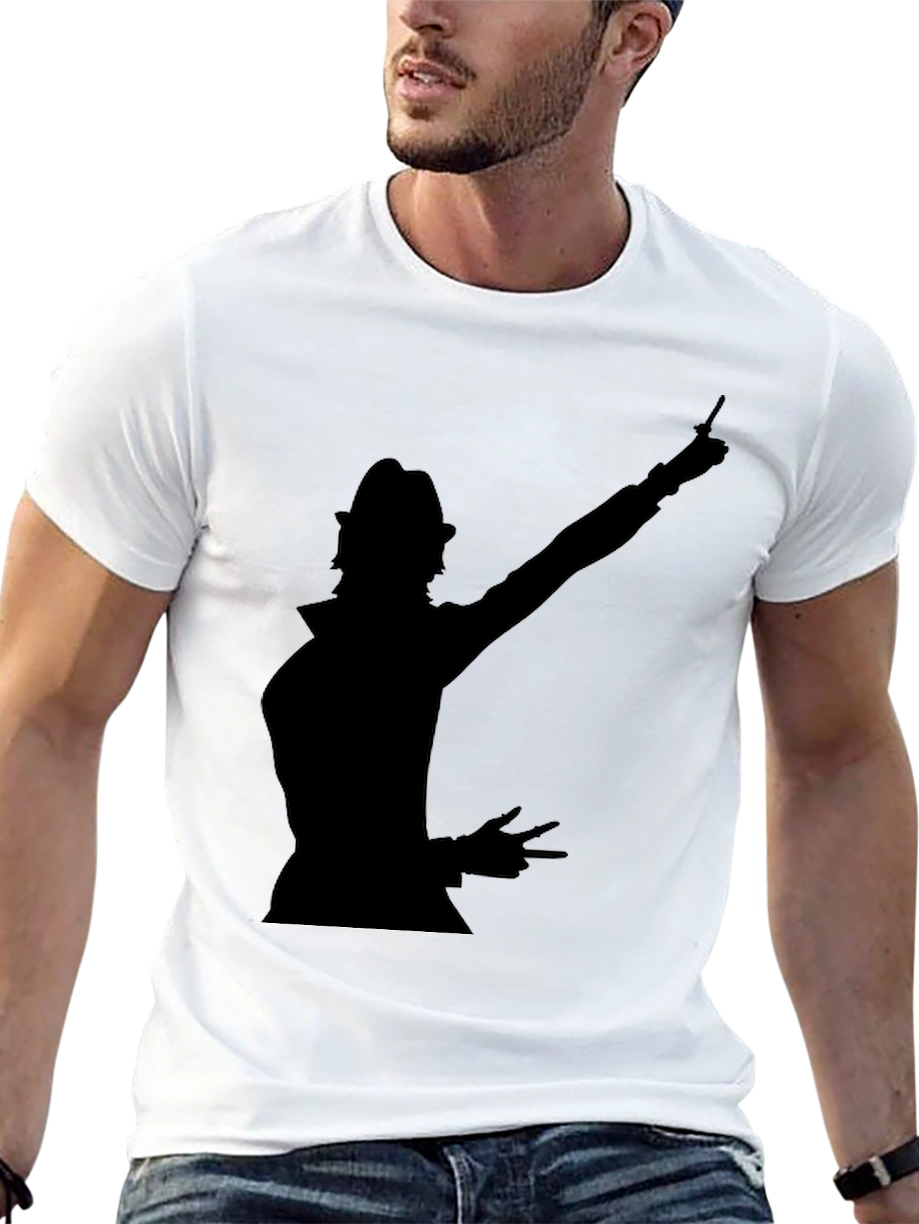 Silhouette Graphic Black T-Shirt